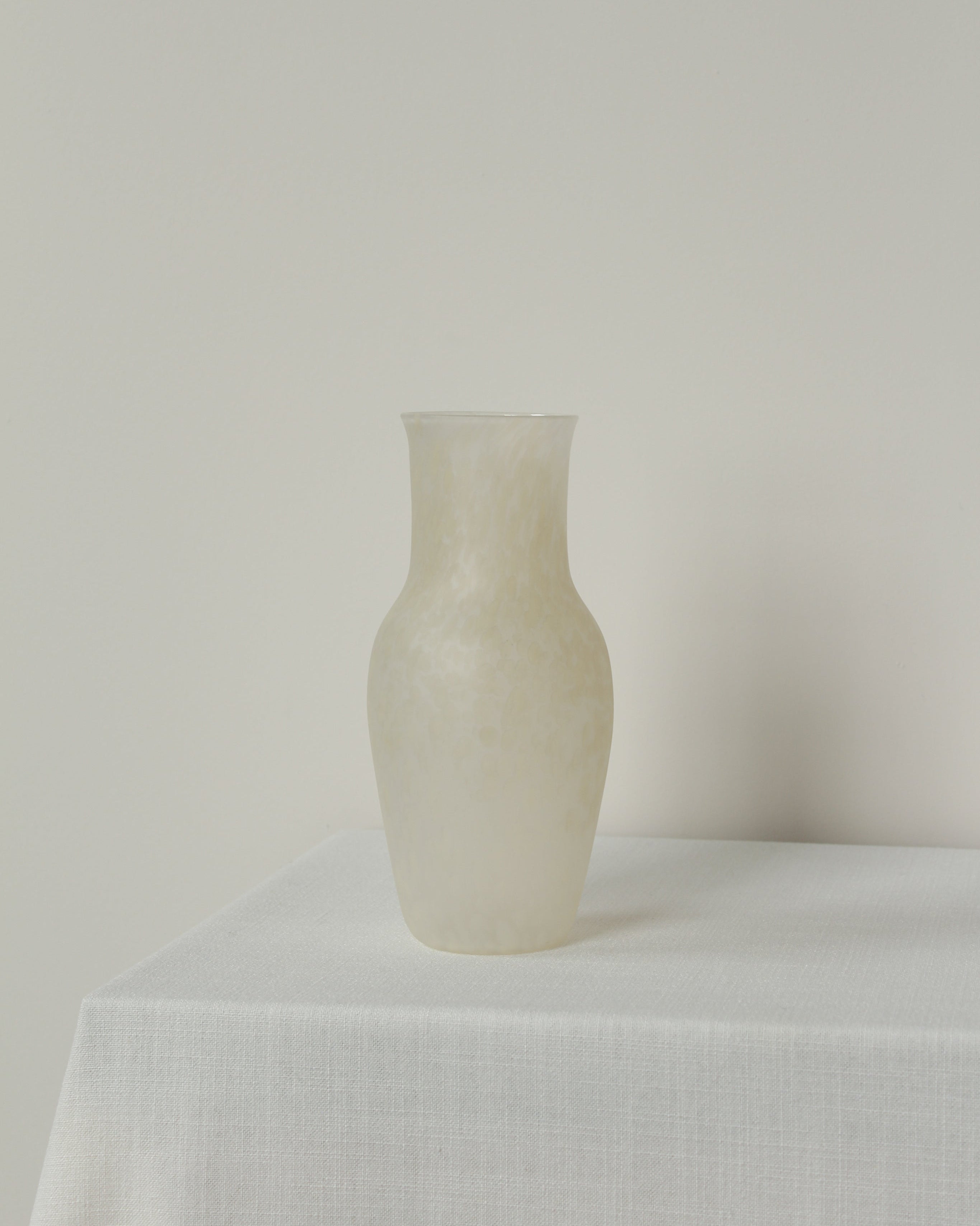 Large Speckled Vase in Moon by Verre d'Onge | The Oblist