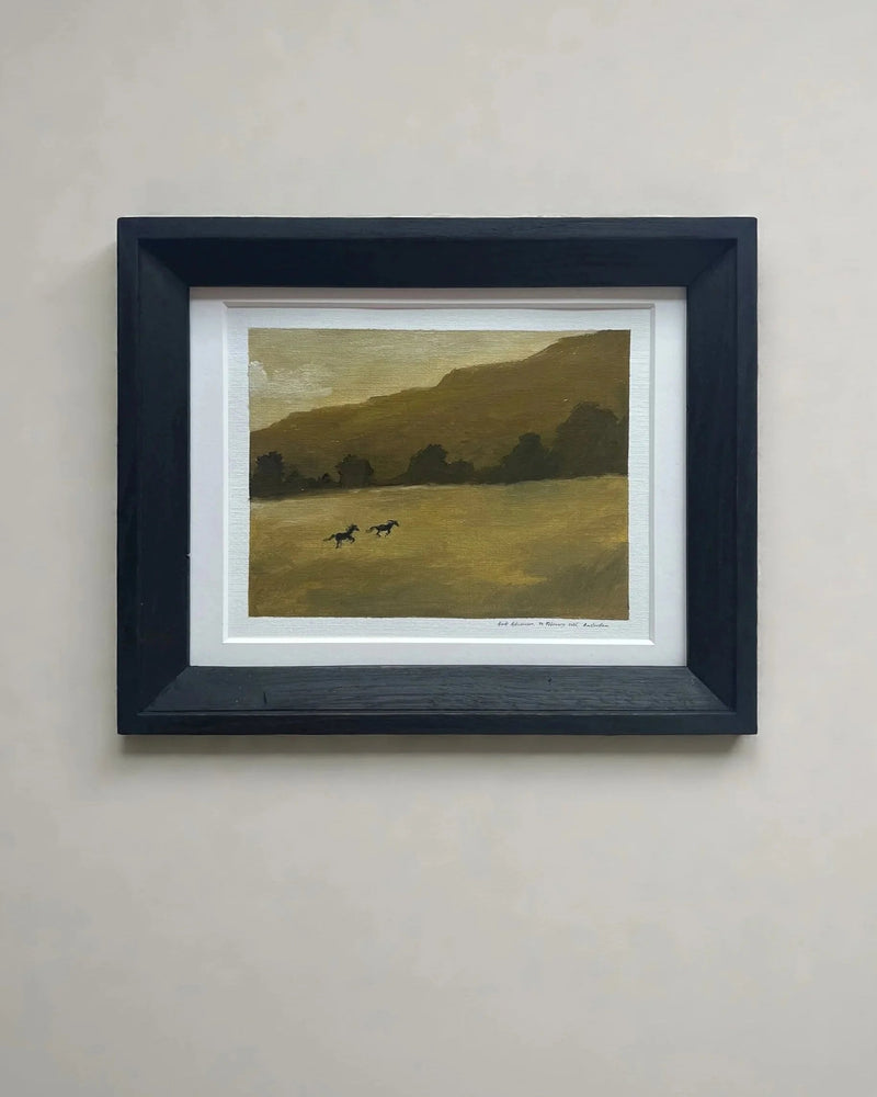 Ember Landscape' Oil Painting, 2026 by Aimée Adriaansen | The Oblist — earthy tones, framed artwork