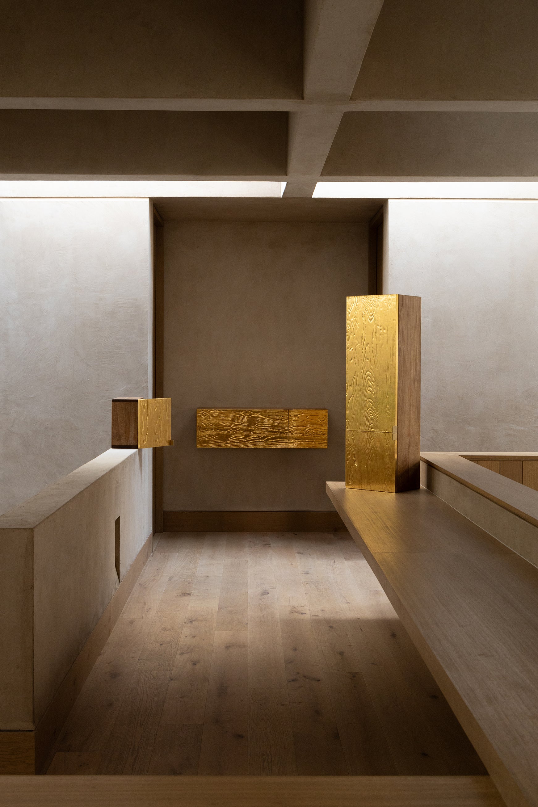 'Aurum' Wall Box 23k Gold Leaf by Peca | The Oblist