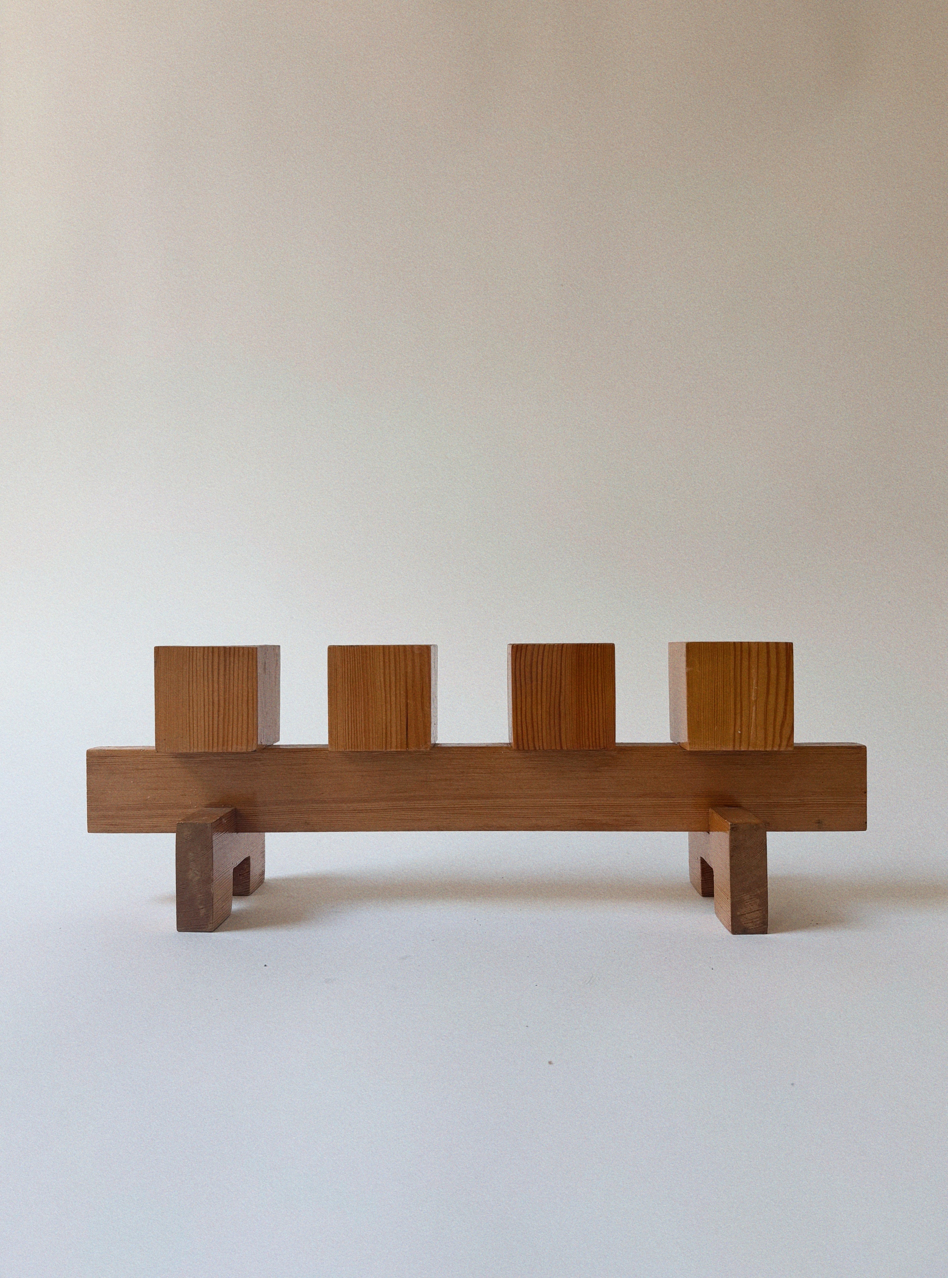 Blocky Artisan Candleholder, 1978 Scandinavia — detail view