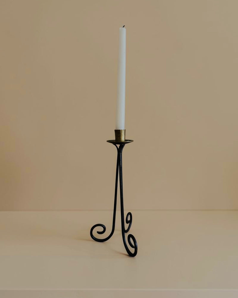 Spiral Tripod Candlestick by Flock Studio | The Oblist