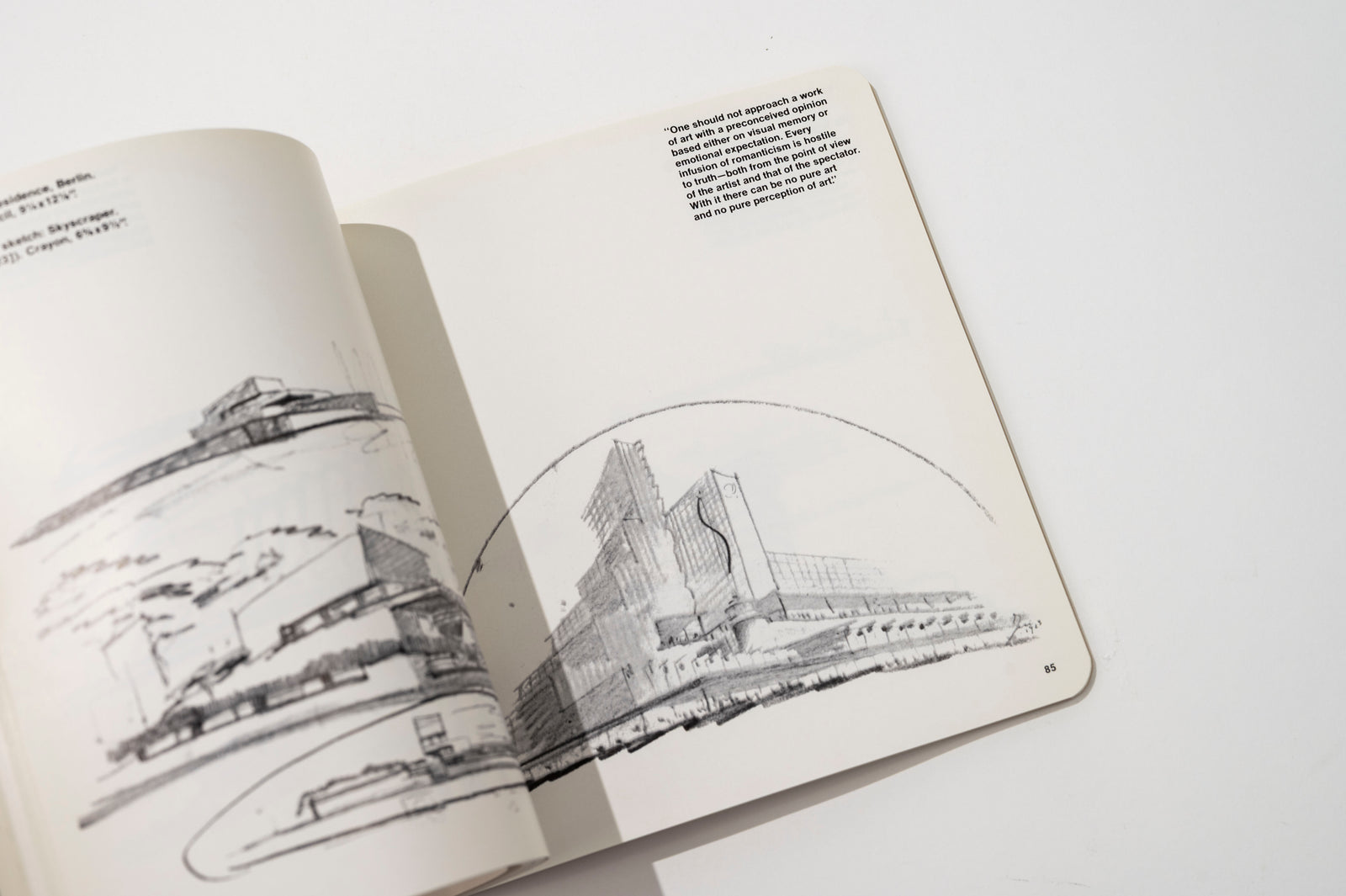 The Drawings of Eric Mendelson, 1969 Architecture and Interiors Book — close-up