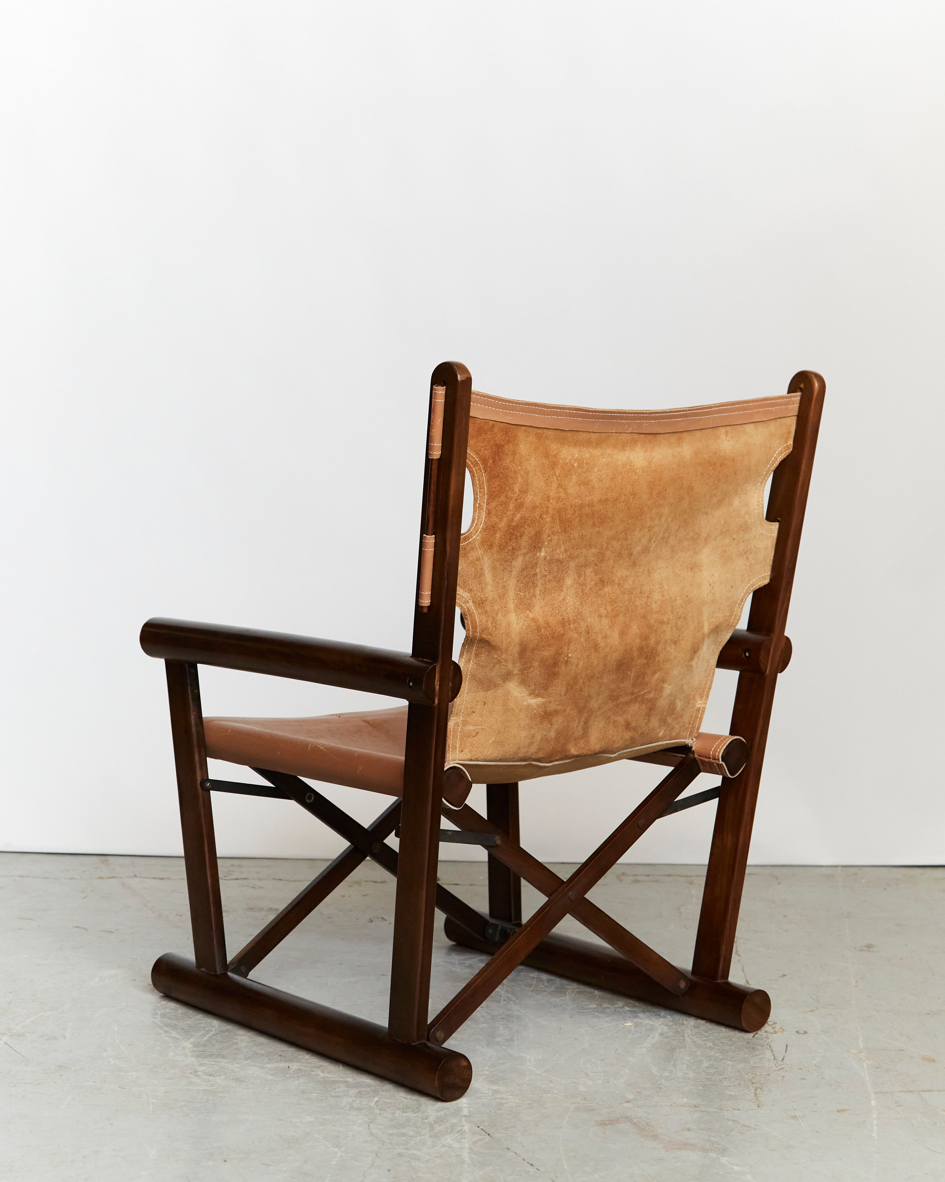 Vintage PL 22 Folding Chair  by Carlo Hauner & Martin Eisler for Oca — lifestyle setting