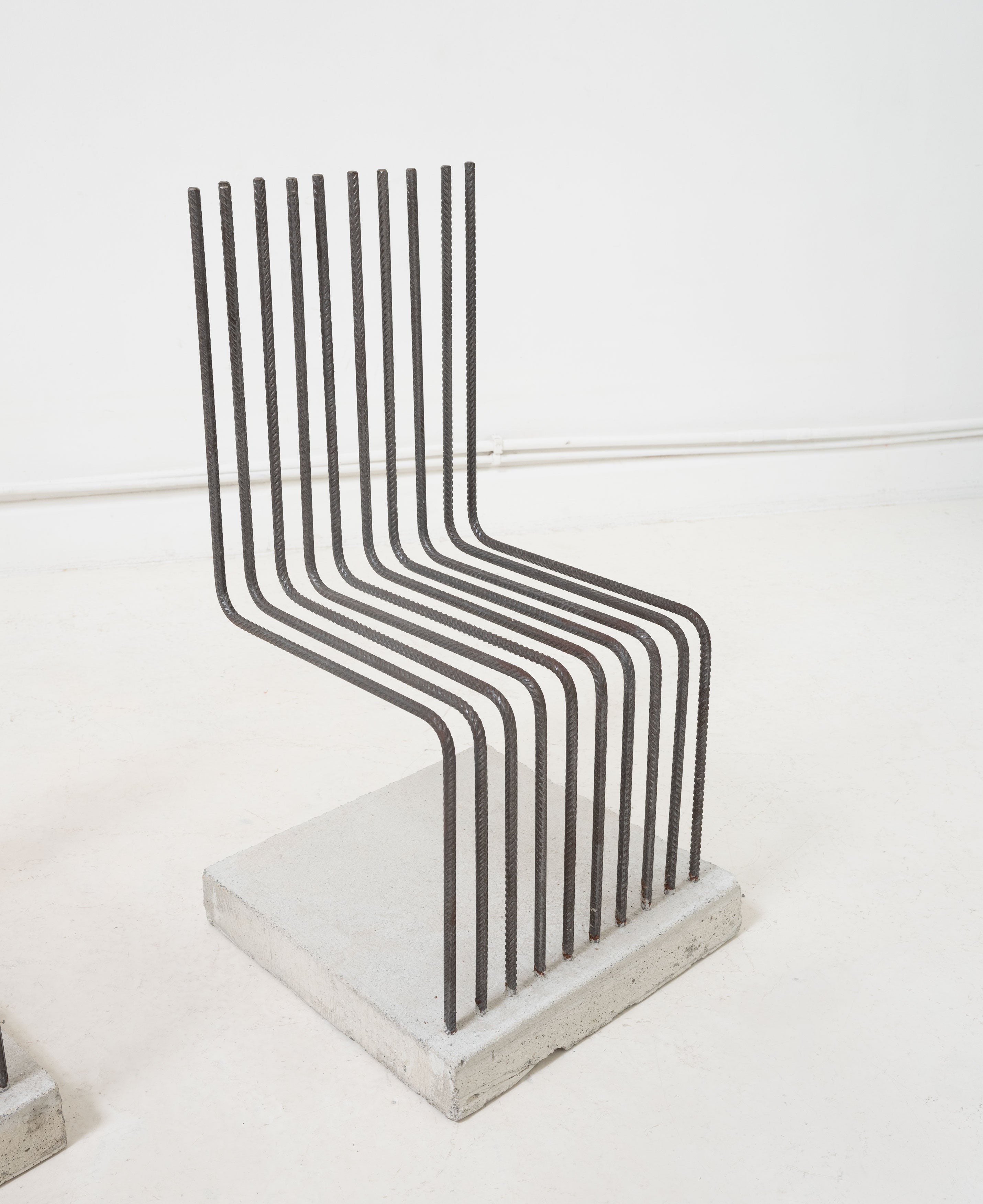 Chaise 'Solide' postmoderne attrb Heinz Landes, Allemagne, 1986.