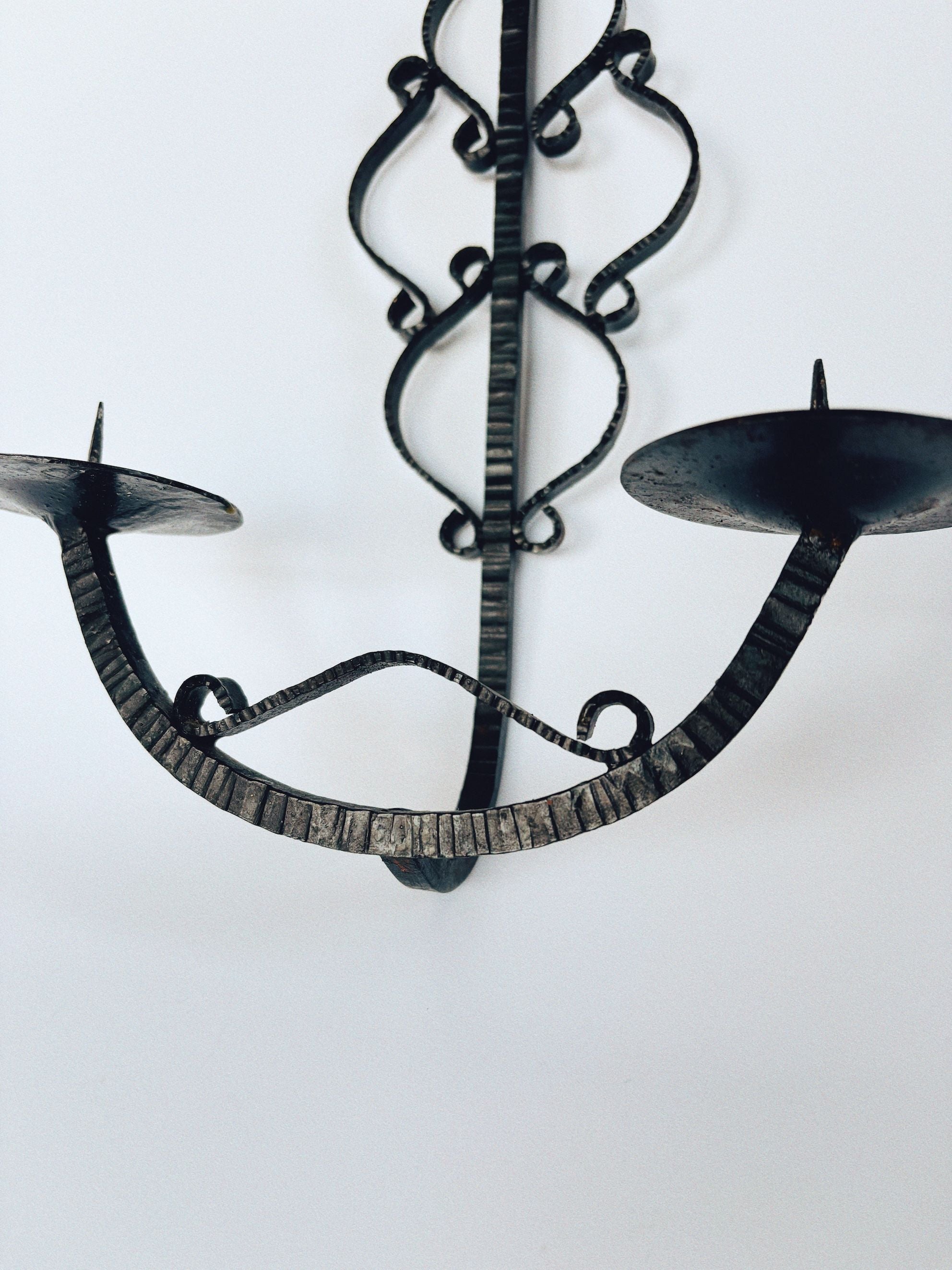 Metalwork Wall Candleholder, Poland