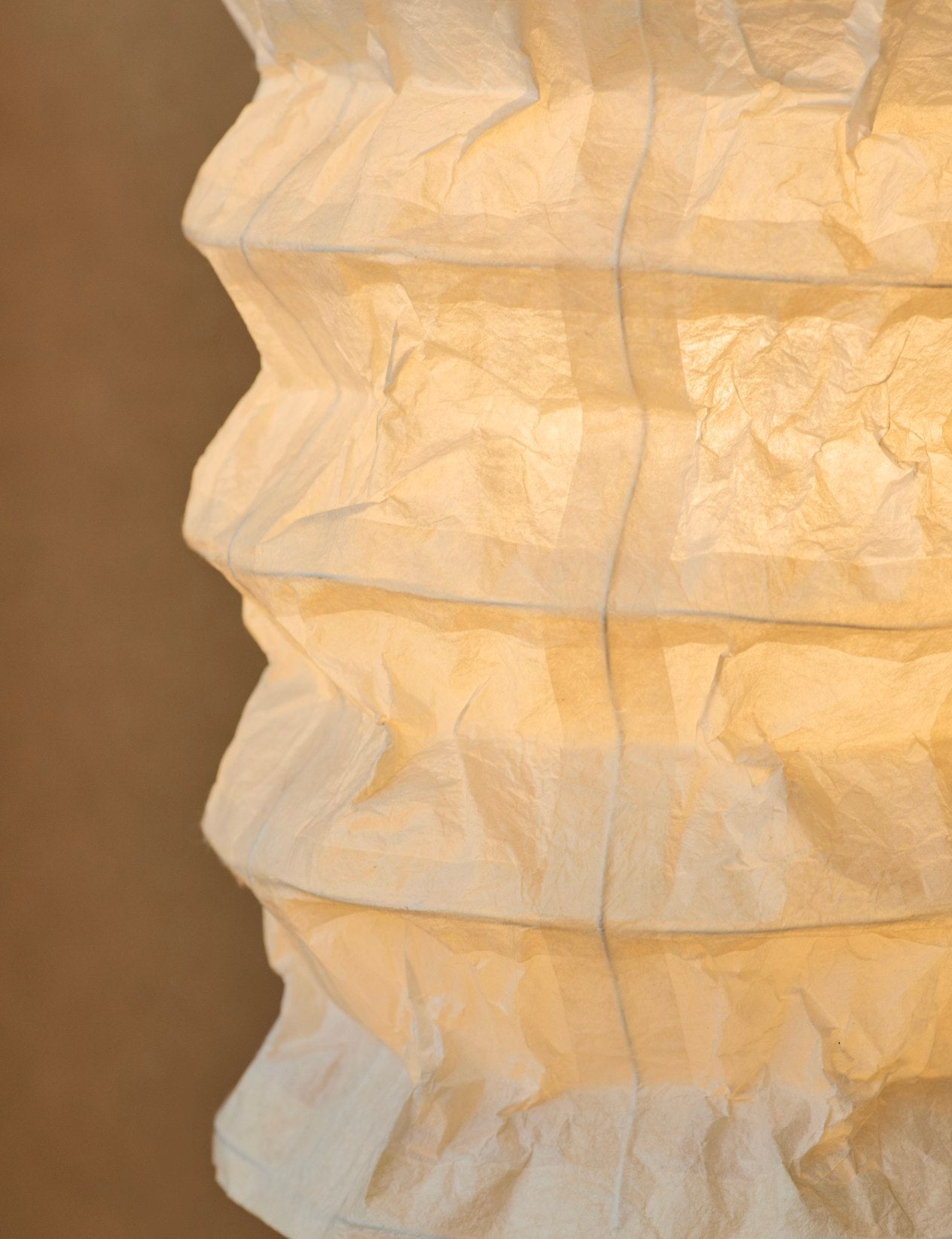 Vintage Ikea paper table lamp C. 1990 — in context