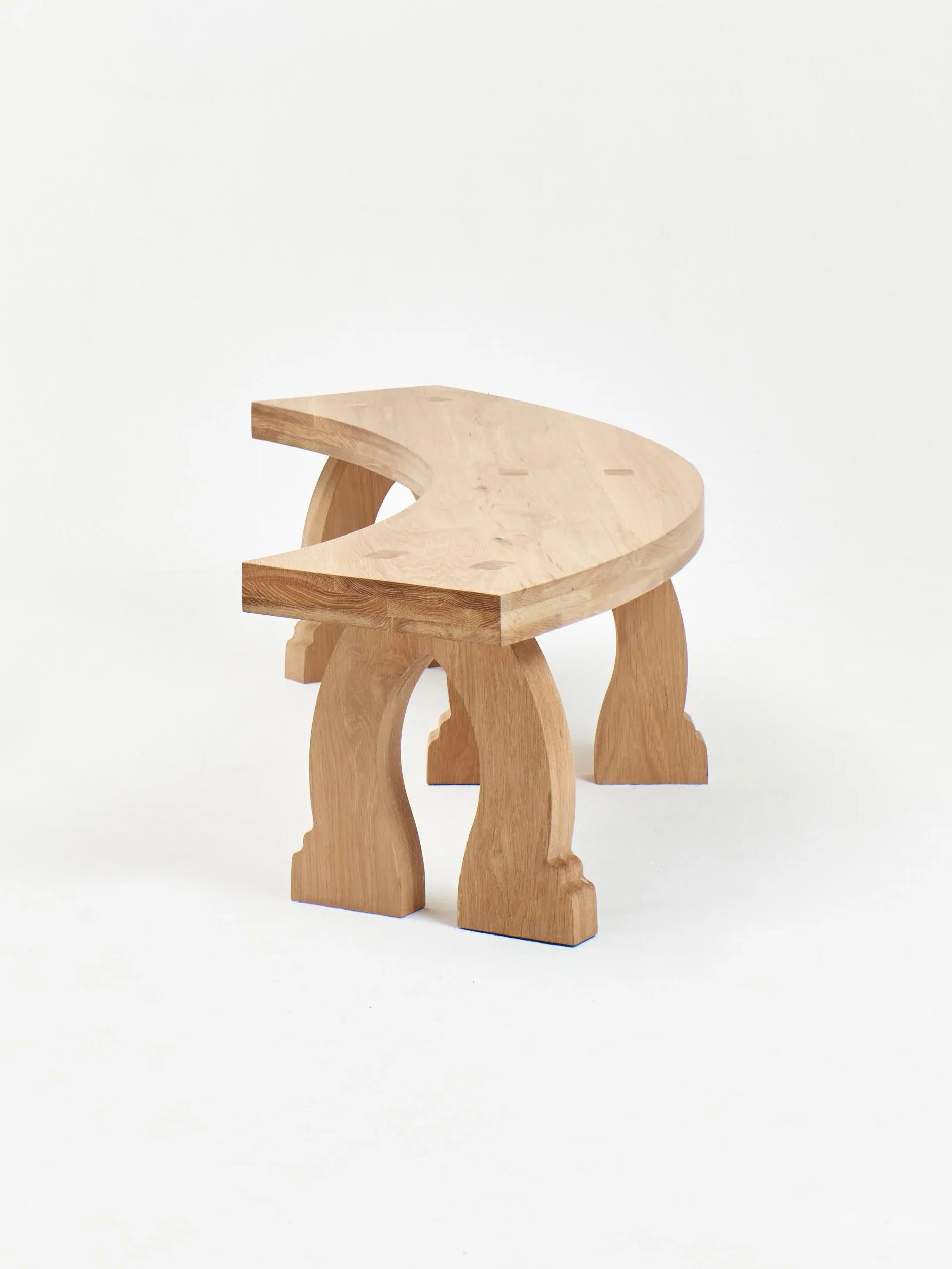 Banc incurvé "Sintra" en chêne