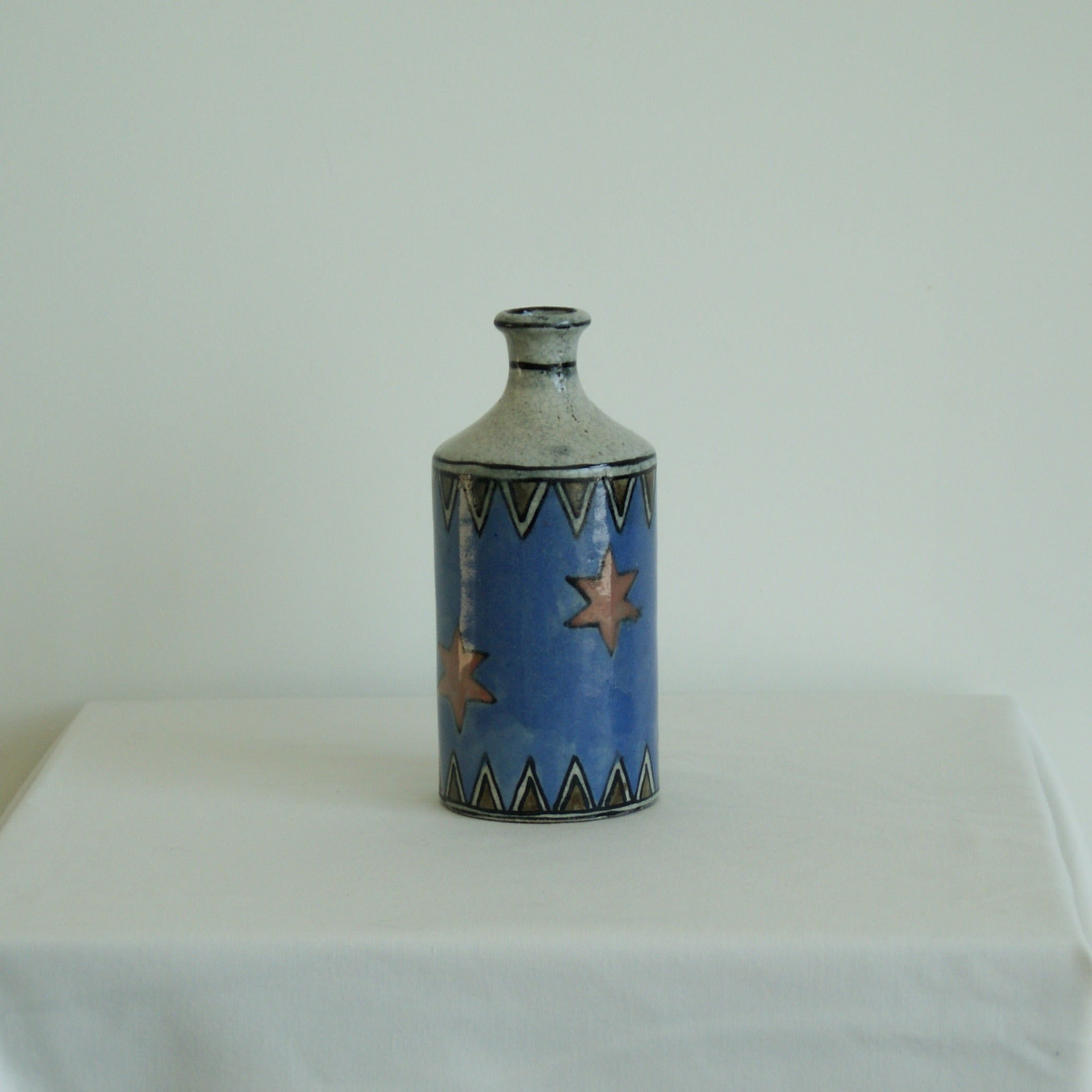 Stars Handpainted Vase — detail view
