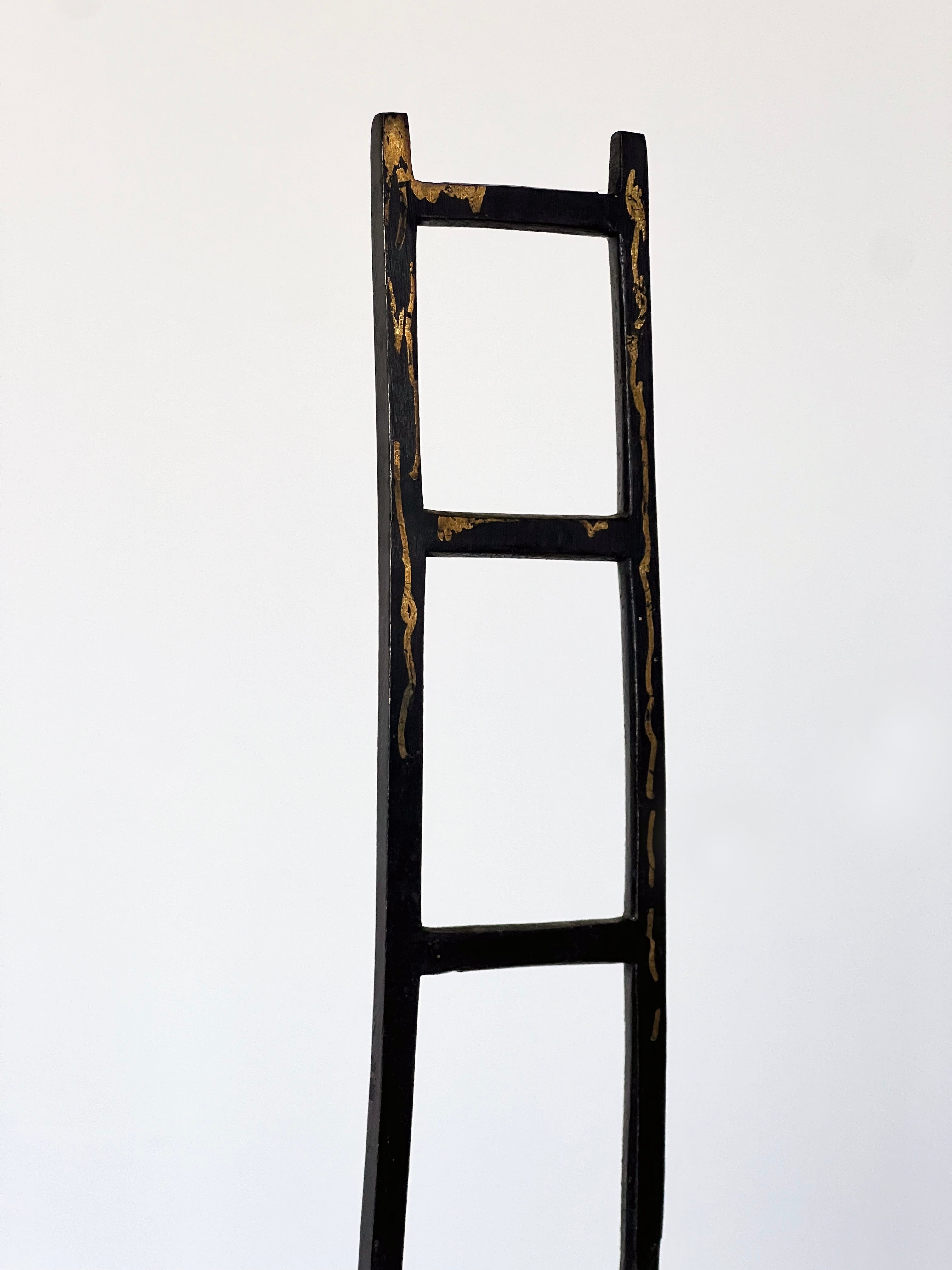 Bronze Chair Maquette Sculpture — side angle