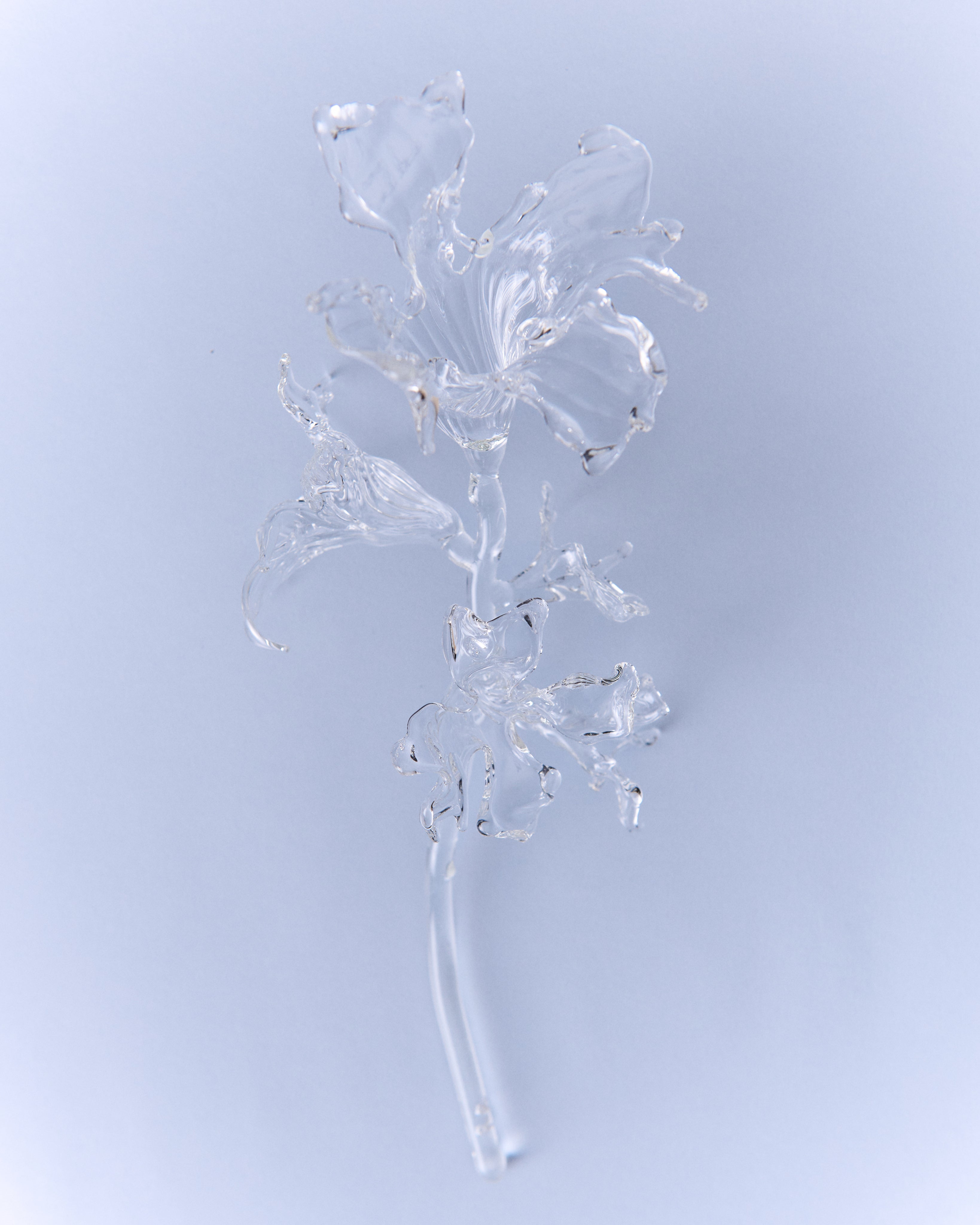 Glass Flower Organic Bouquet  — side angle