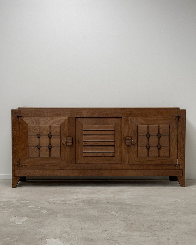 Sideboard La Gentilhommière for Charles Dudouyt French Oak 1940s by GALERIE ECV | The Oblist