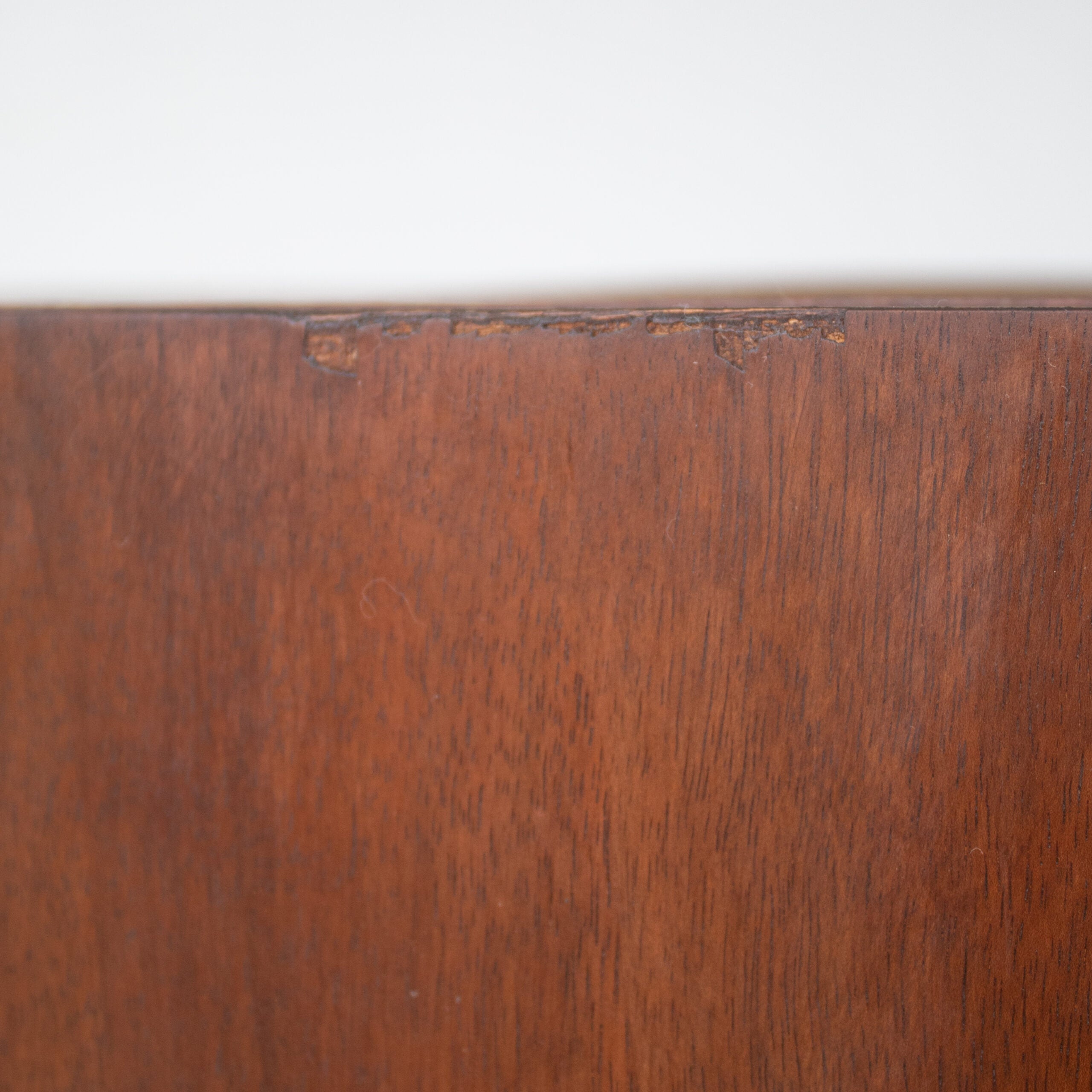 Mid-Century Walnut Wardrobe with Brass Handles — view 9