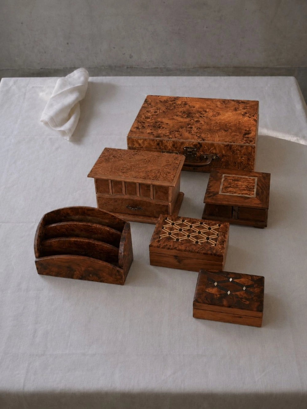 Vintage Box in Walnut - 1960s French Collection — lifestyle setting