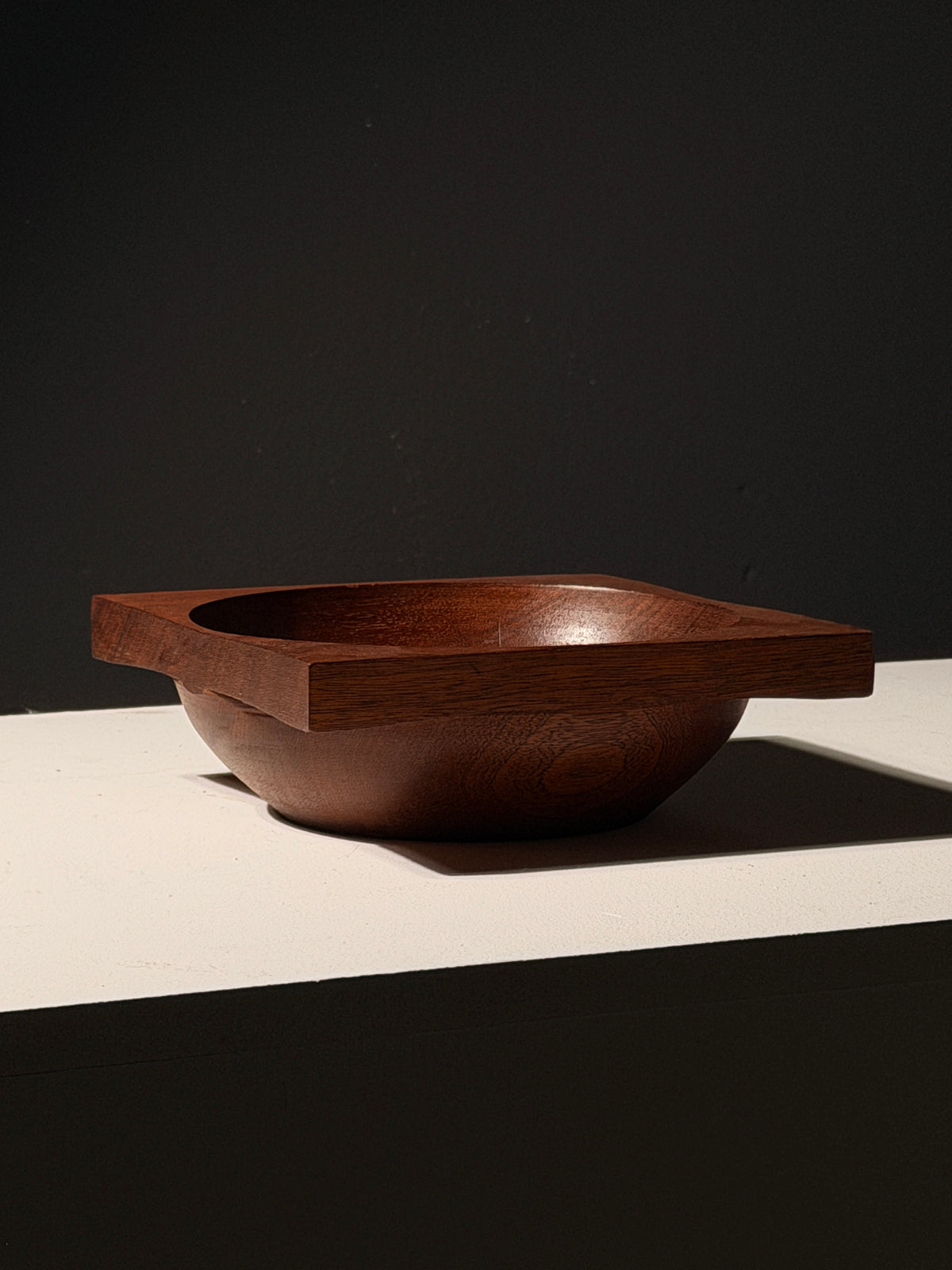 Sculptural Teak Vide-Poche, France, circa 1960 — lifestyle setting