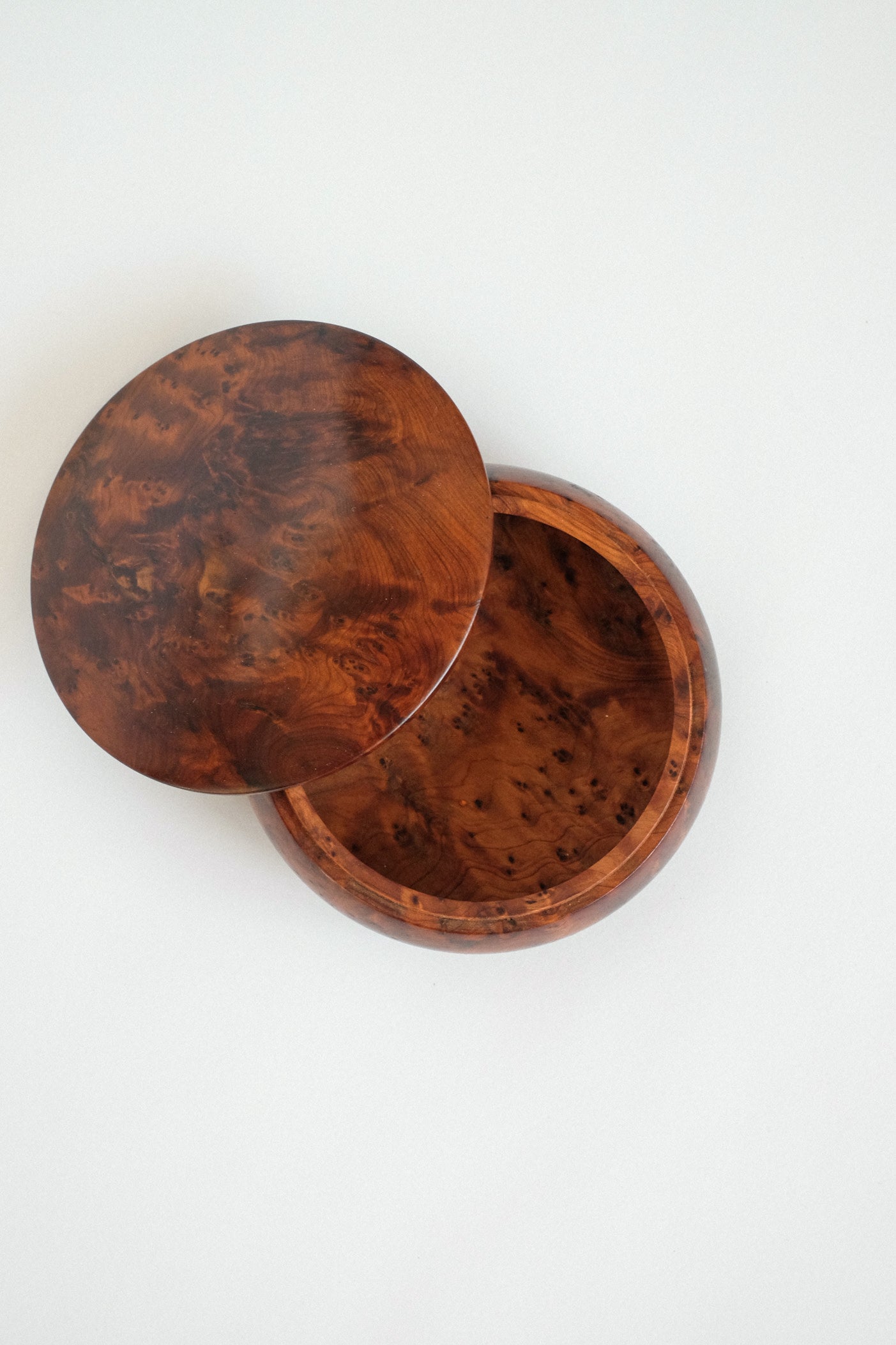 Thuya Wood Box — side angle