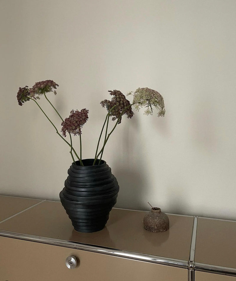 Alfonso Vase in Graphite by Project 213A | The Oblist — handcrafted ceramic, matte finish