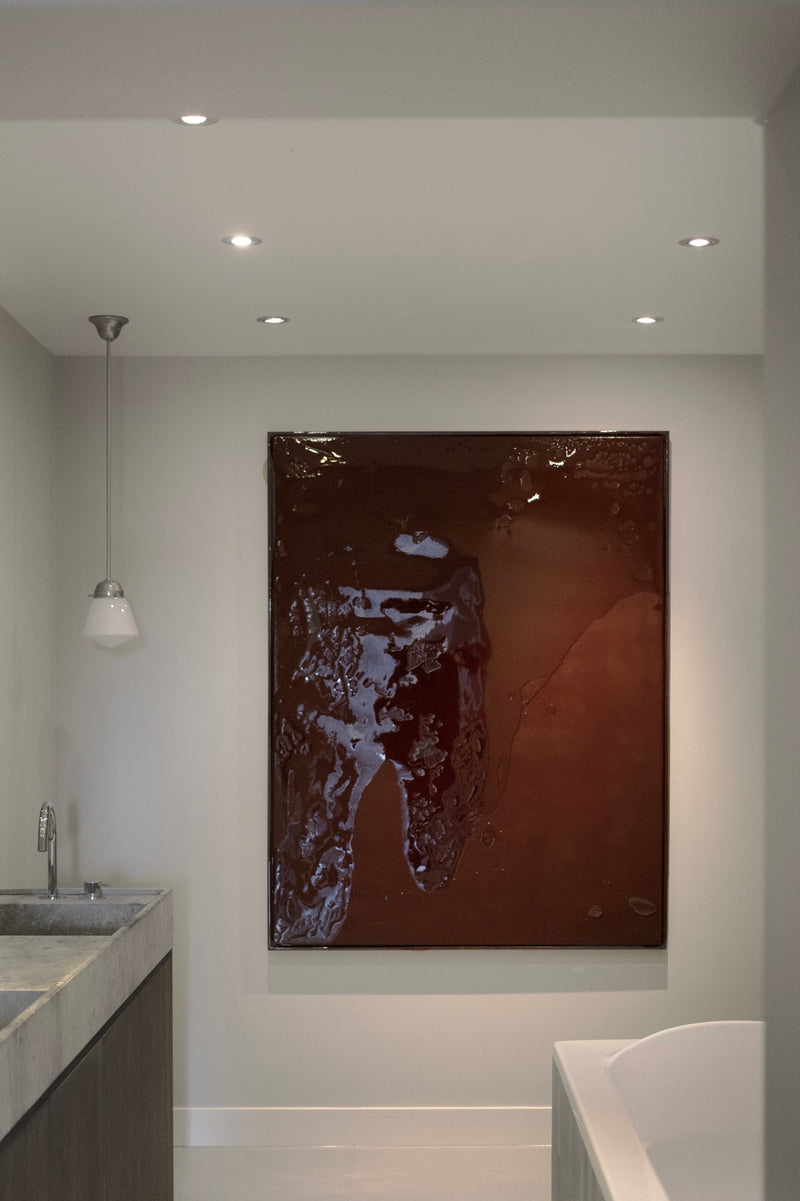 Red Flux - Painting by STUDIOPOLS | The Oblist — red glossy finish