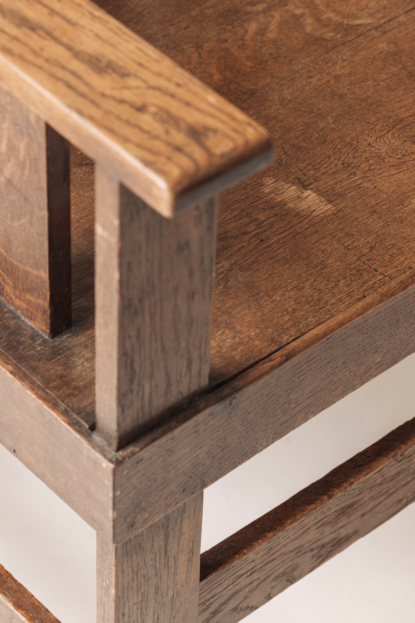 Rare French armchair in said oak, early 1930s. — in context
