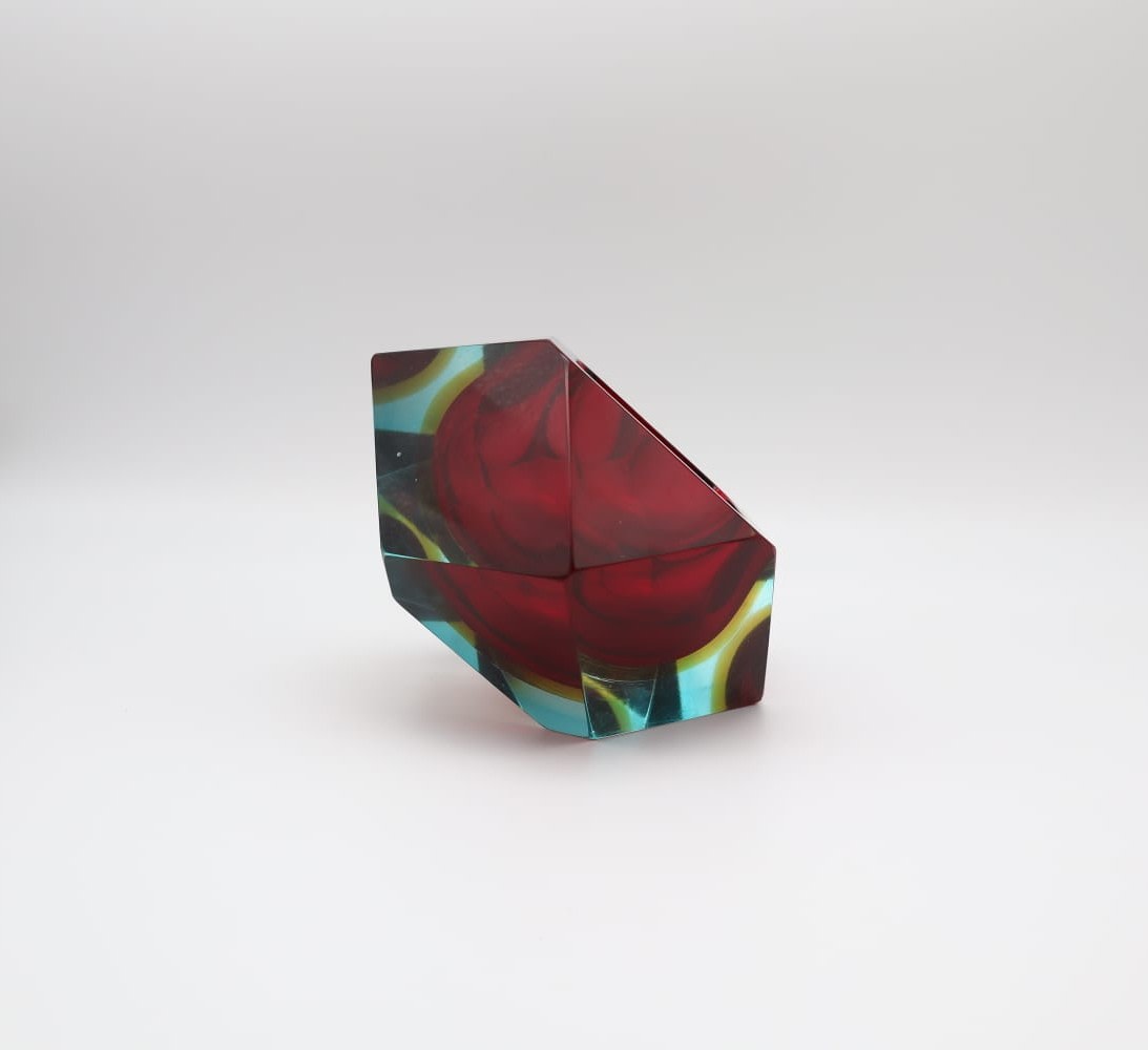 Mid-Century Faceted Murano Bowl by Forma Finds | The Oblist