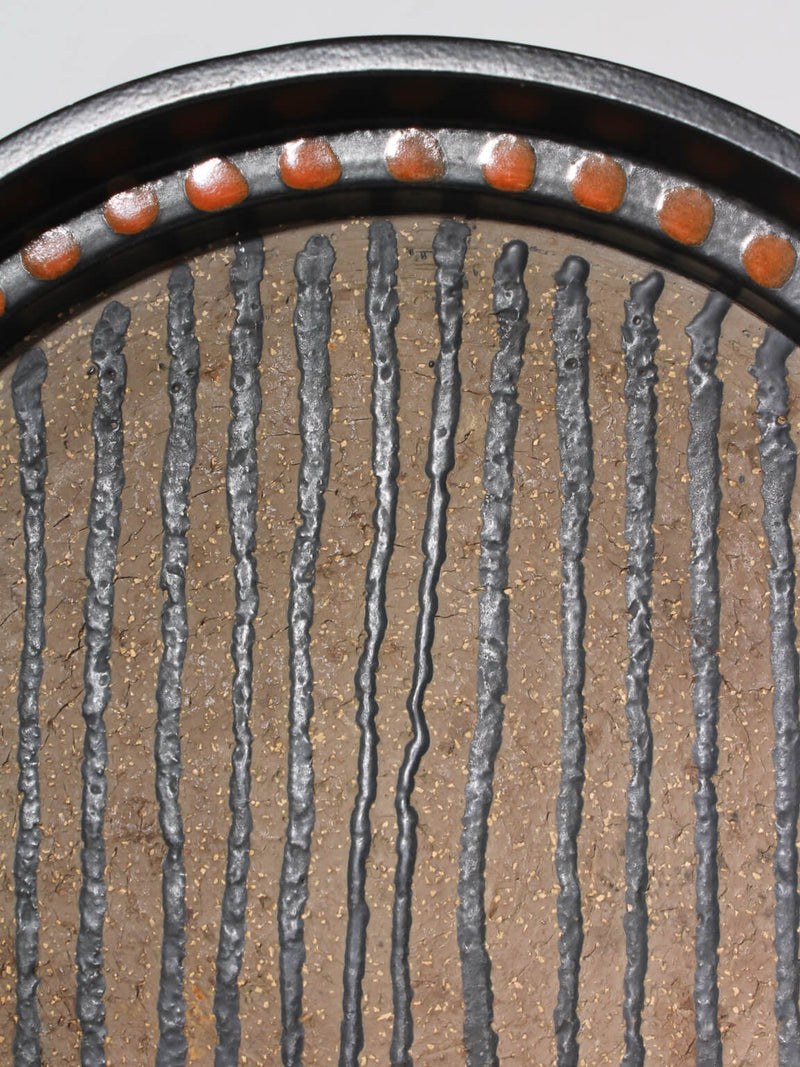 Mari Simmulson Geometric Large Ceramic Bowl, For Upsala-Ekeby, Sweden, 1960s — detail view