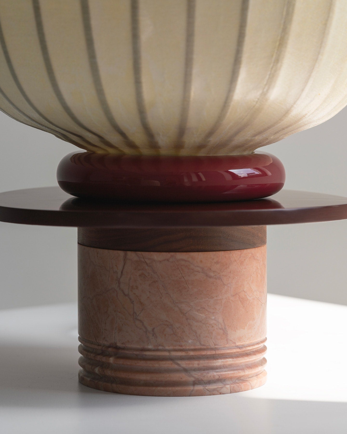'Lotus Charm' Table lamp — side angle