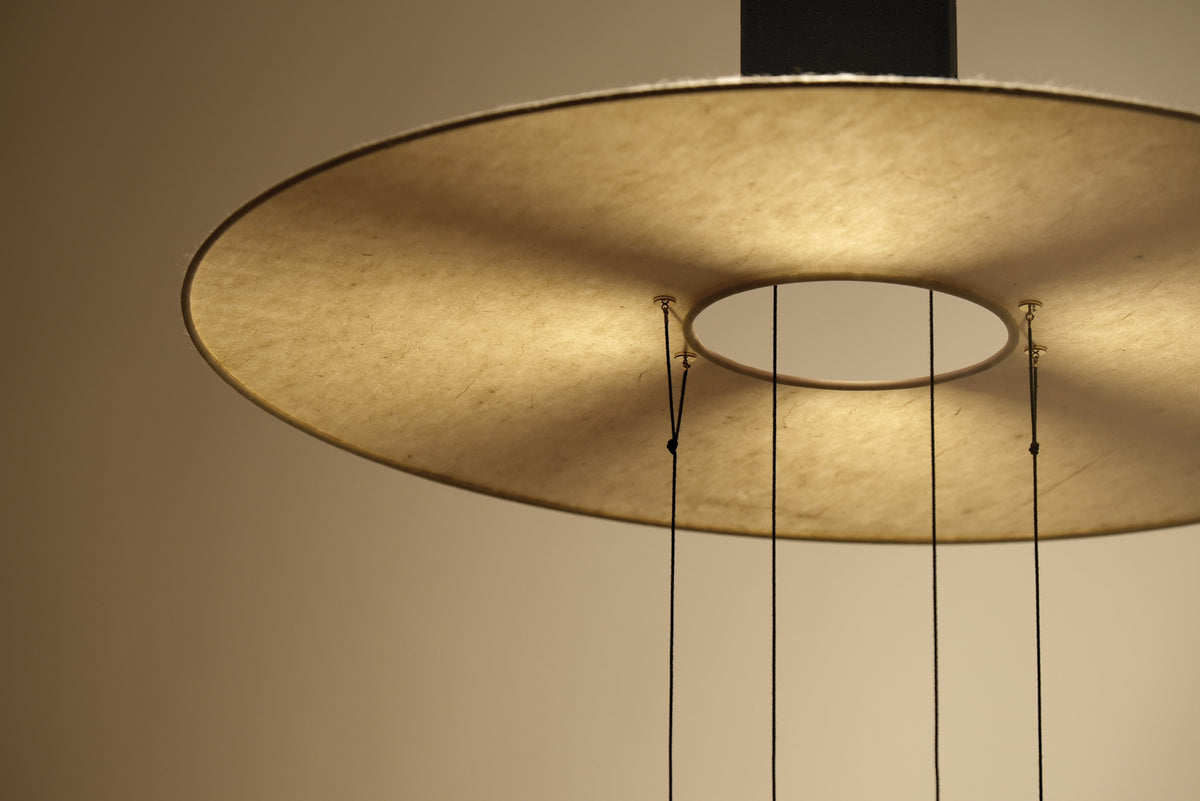 Nova Pendant Light - Black terracotta & Gold. — alternate view