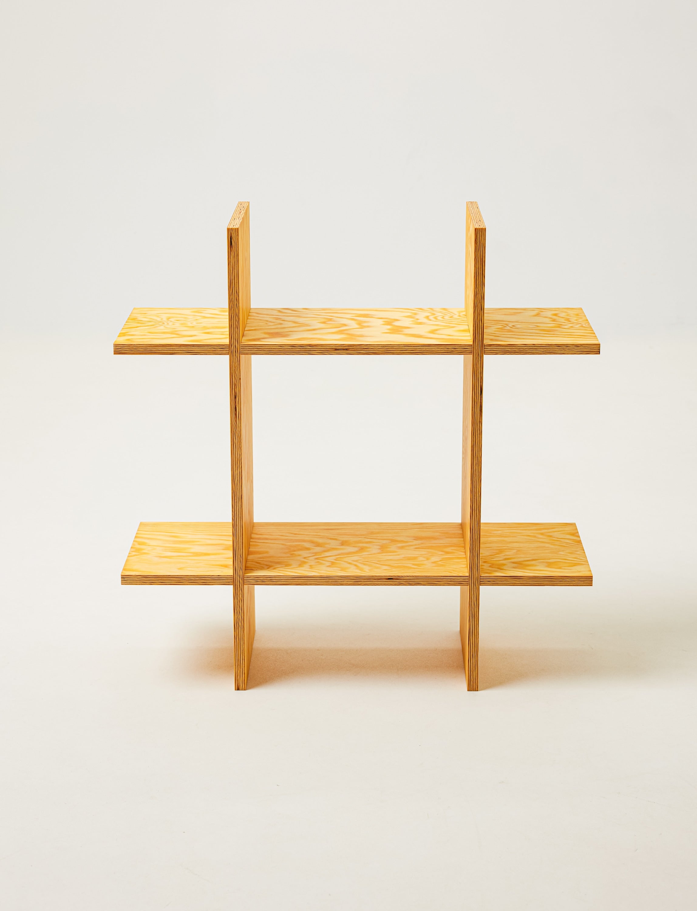 Mini Pine Grid Shelf — side angle