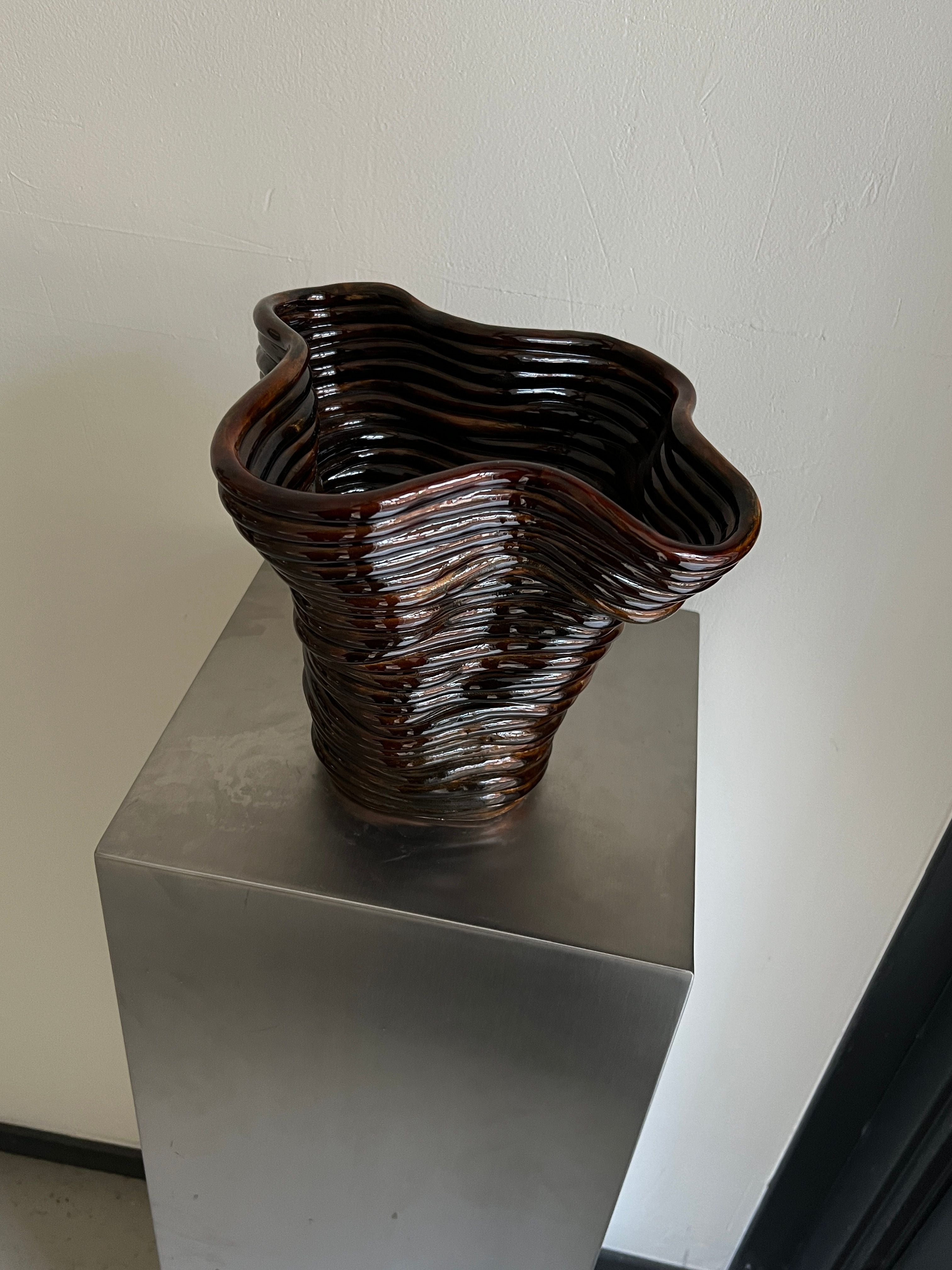 Wobbly Vase Brown — lifestyle setting