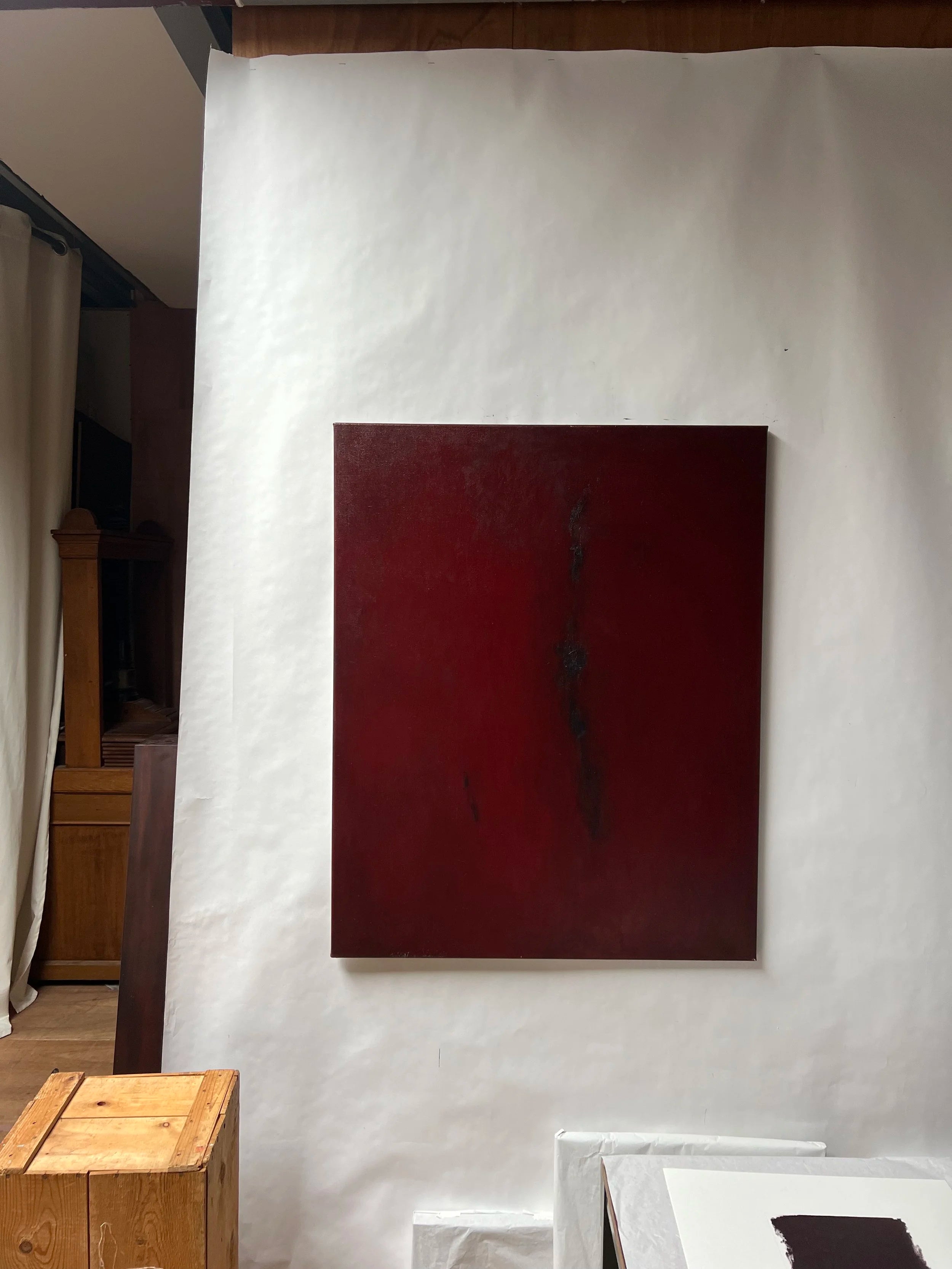 A Darkened Radiance (2024) - Oil Painting by Aimée Adriaansen — side angle