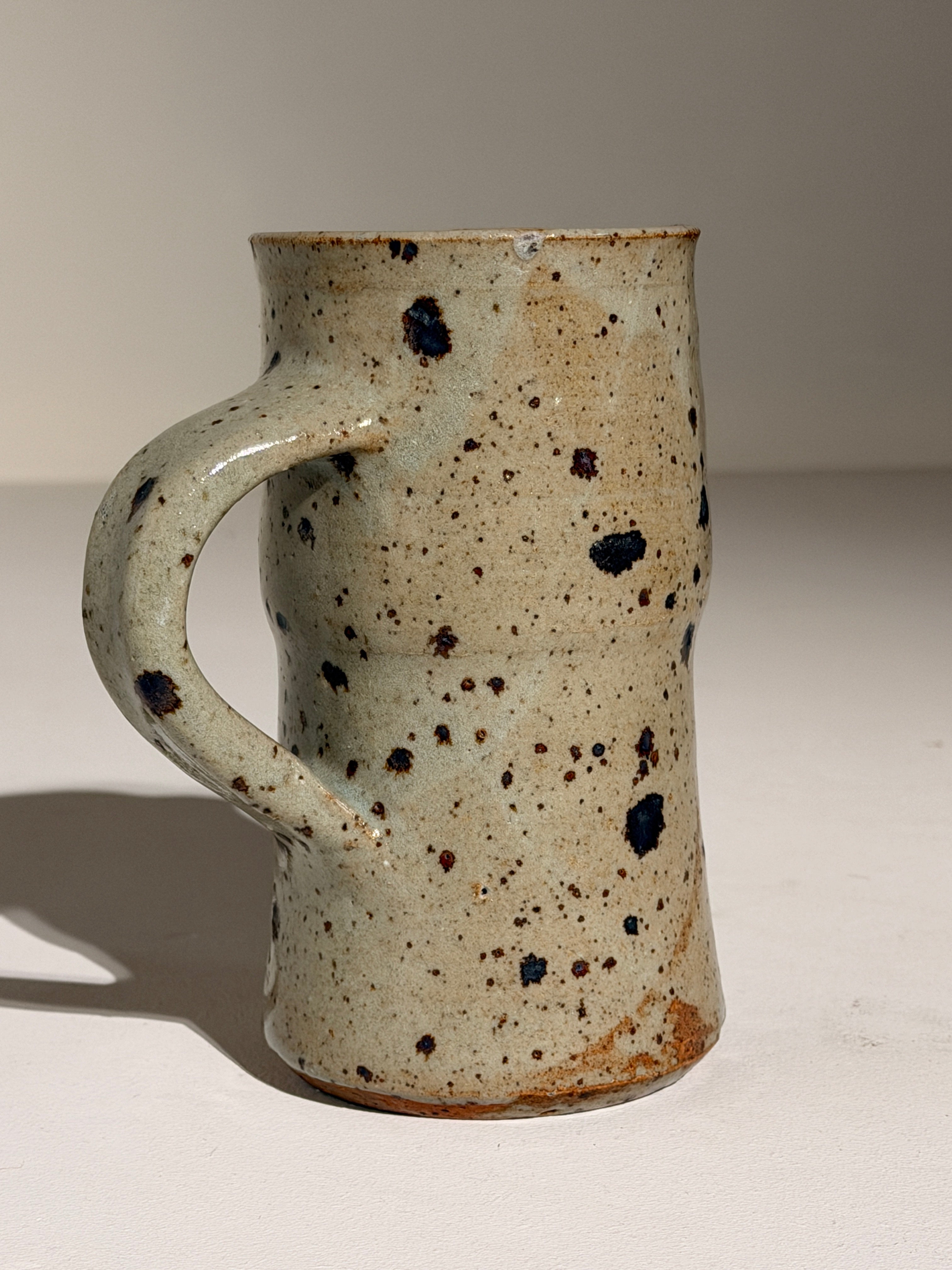 Stoneware Pitcher by Jean-Pierre Viot, 1960 — close-up of speckled ceramic surface