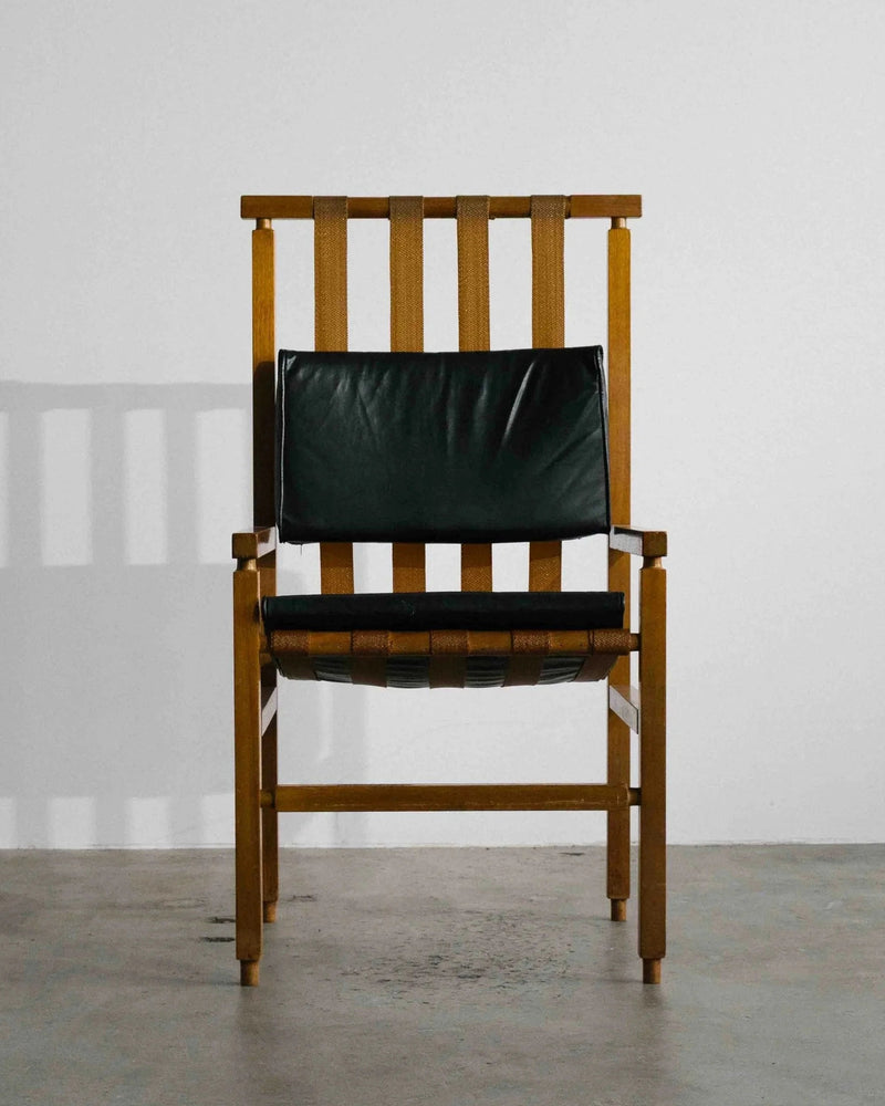 Architects Lounge Chair in Leather and Pine — additional view