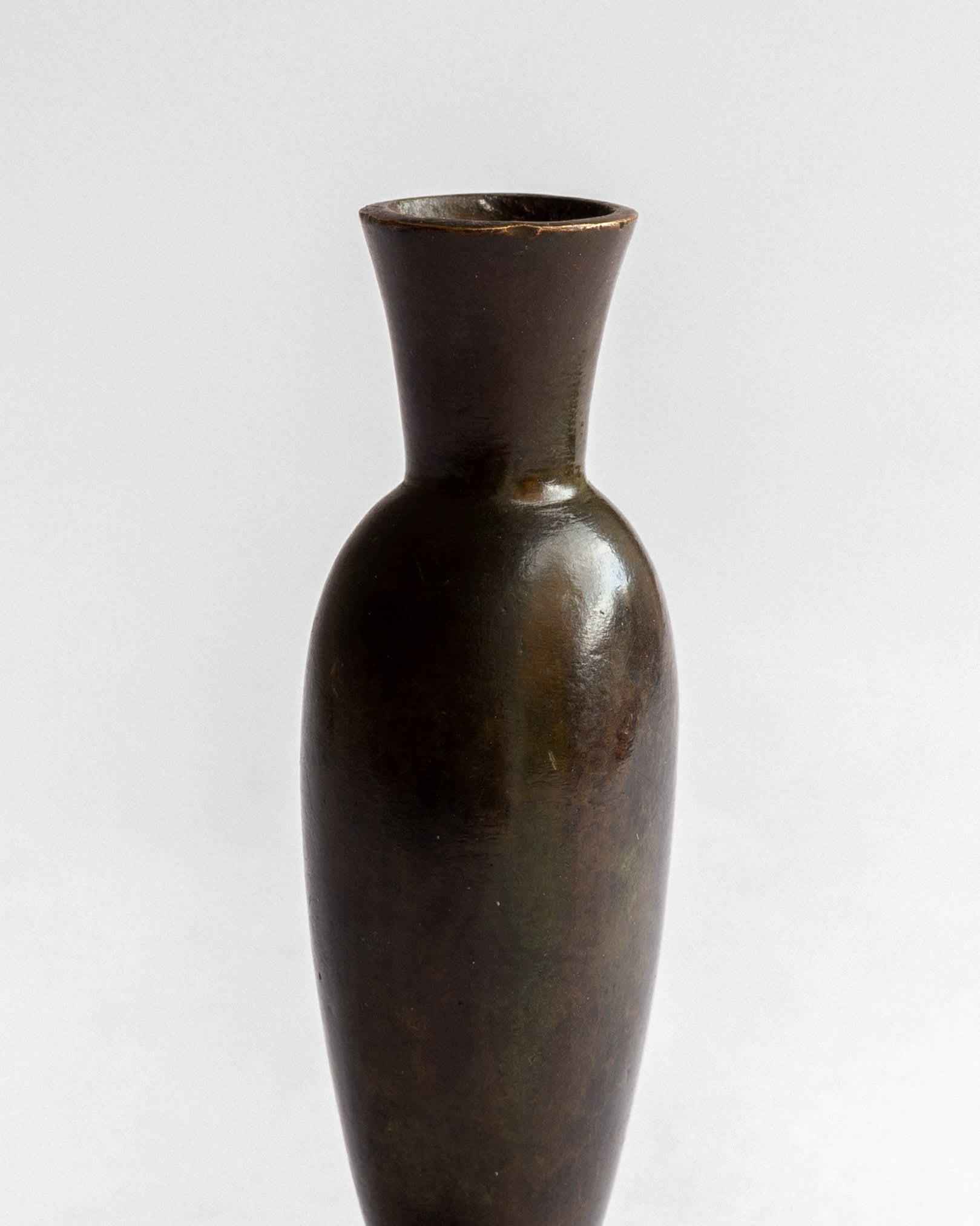 Miniature Art Deco Bronze Bud Vase, 1930s, Sweden — lifestyle setting