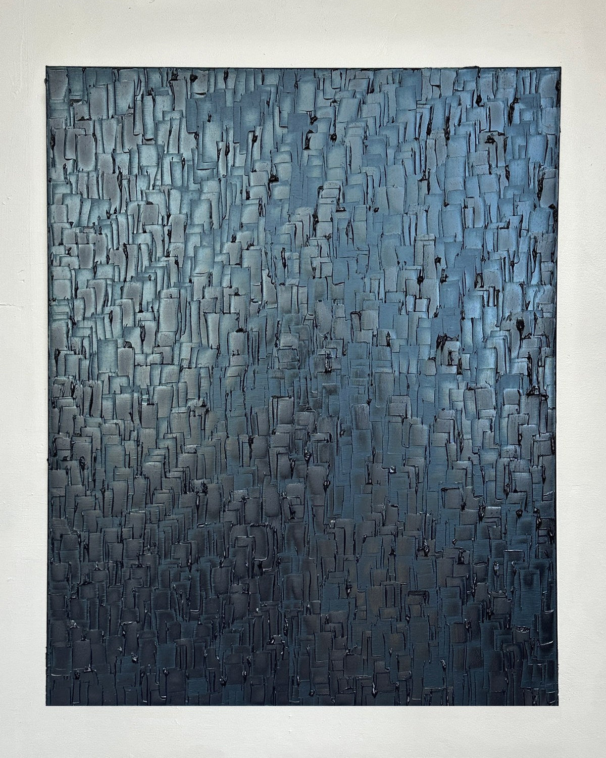 'Prussian Blue - Heavy Texture' Painting by Roi Elmaliah | The Oblist