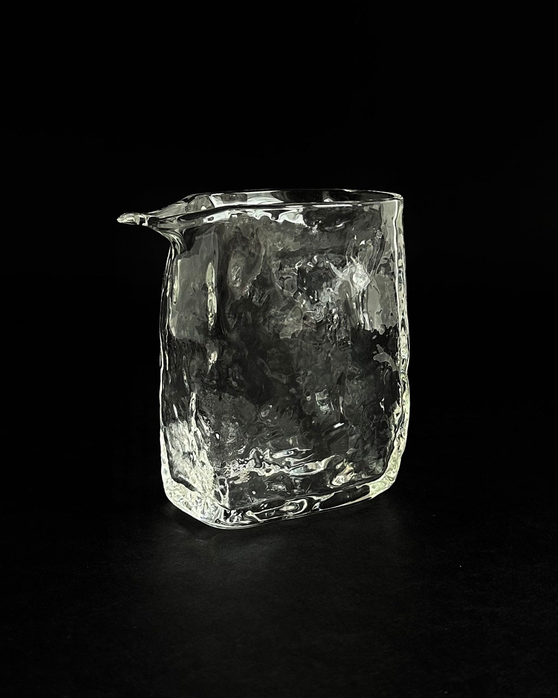 'DELIRIUM' small glass pitcher by CARRARA Studio | The Oblist