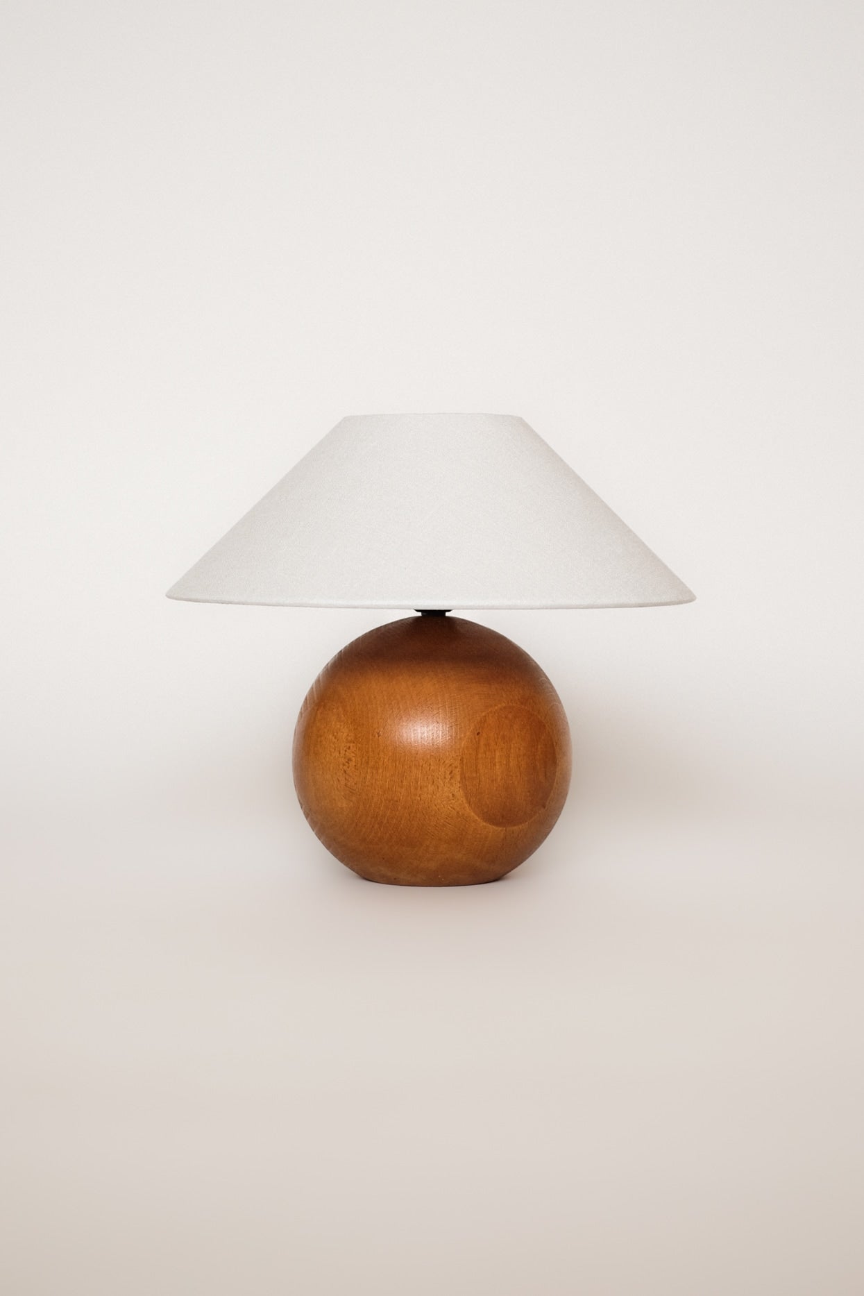 Wooden Sphere Table Lamp — lifestyle setting