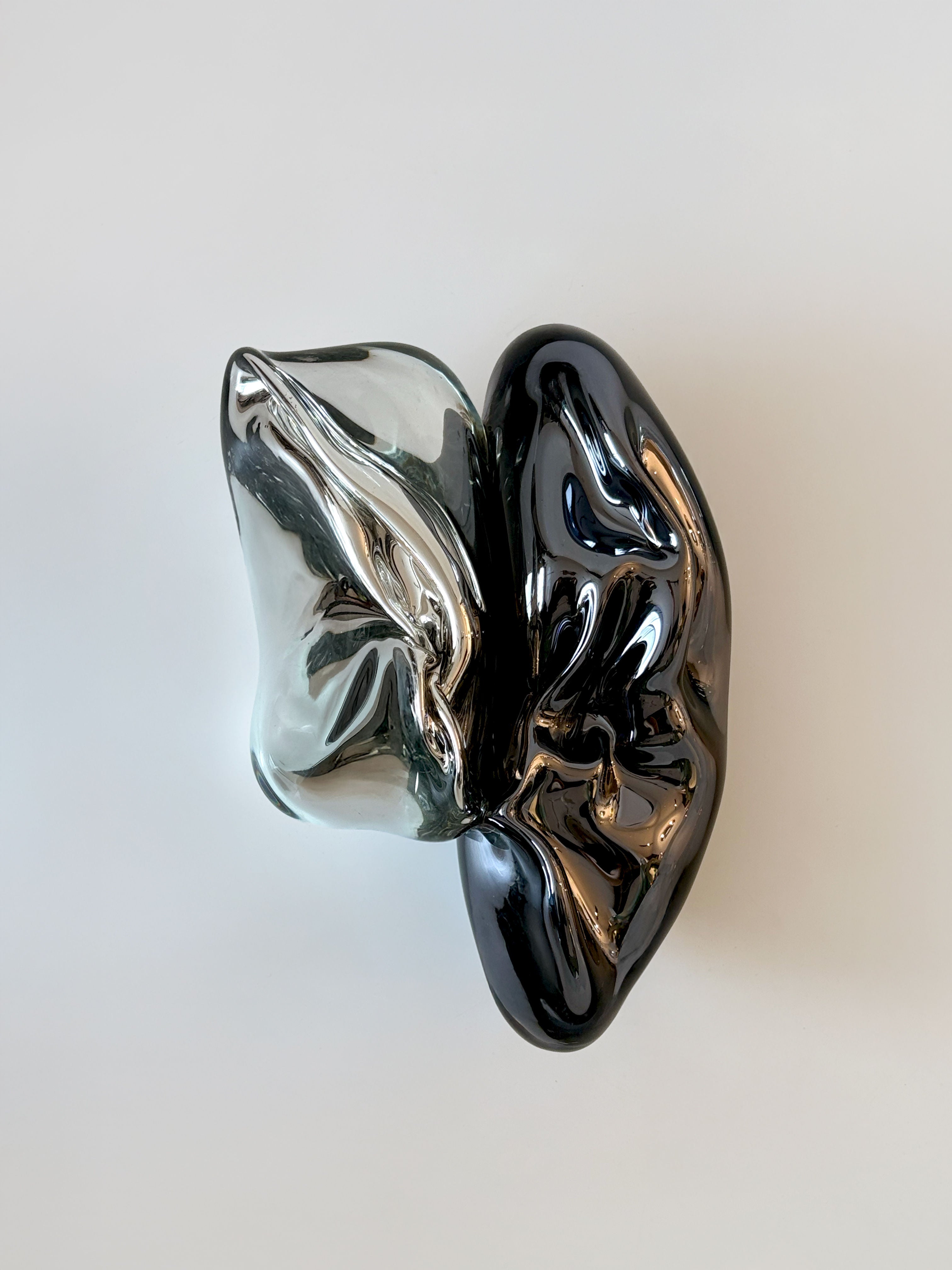 Nacre VIII' Sculpture by HOMA | The Oblist — glass, black and clear