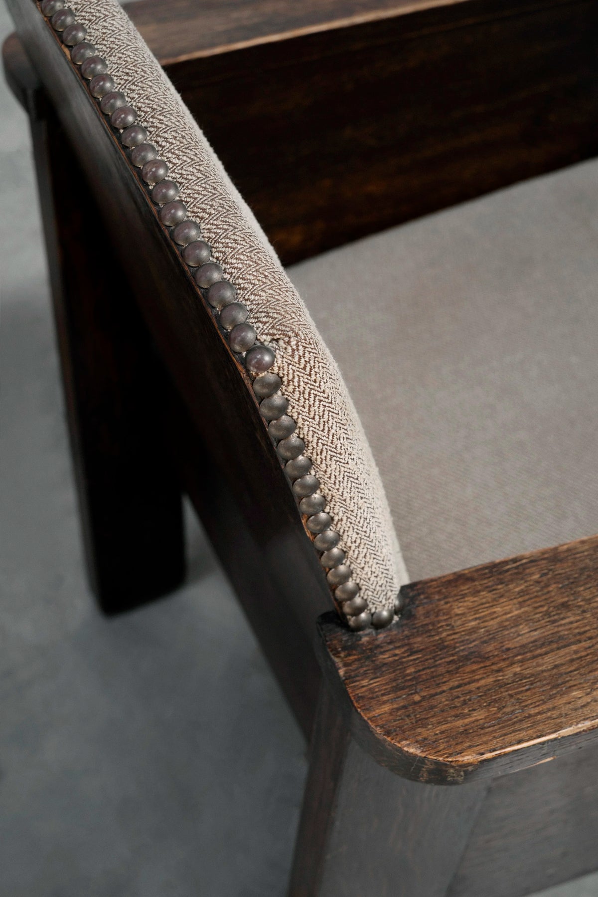 Pair of Hague School Oak Armchairs, Netherlands, 1920s — view 9
