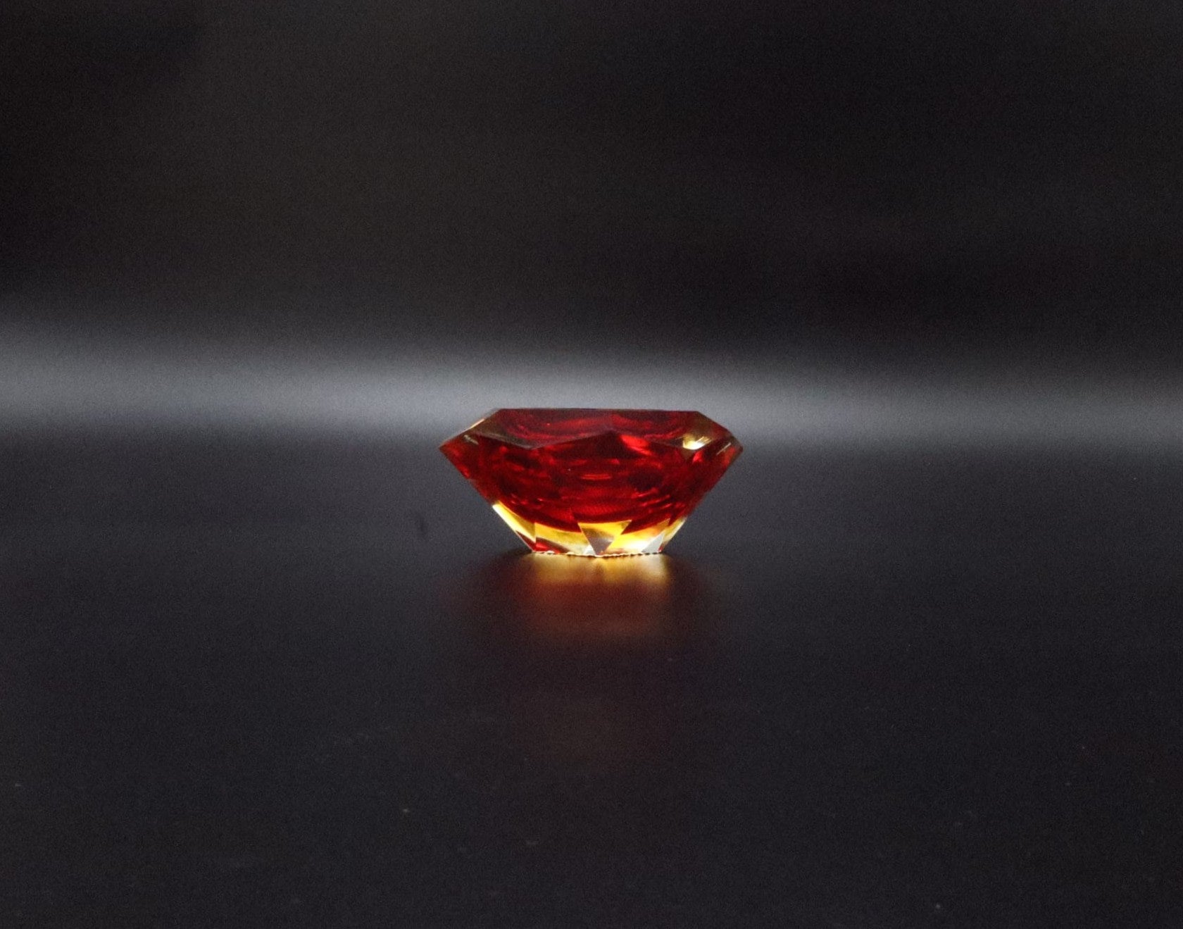 Mid-Century Murano Sommerso Glass Vide-Poche by Flavio Poli for Seguso, 1960s — side angle
