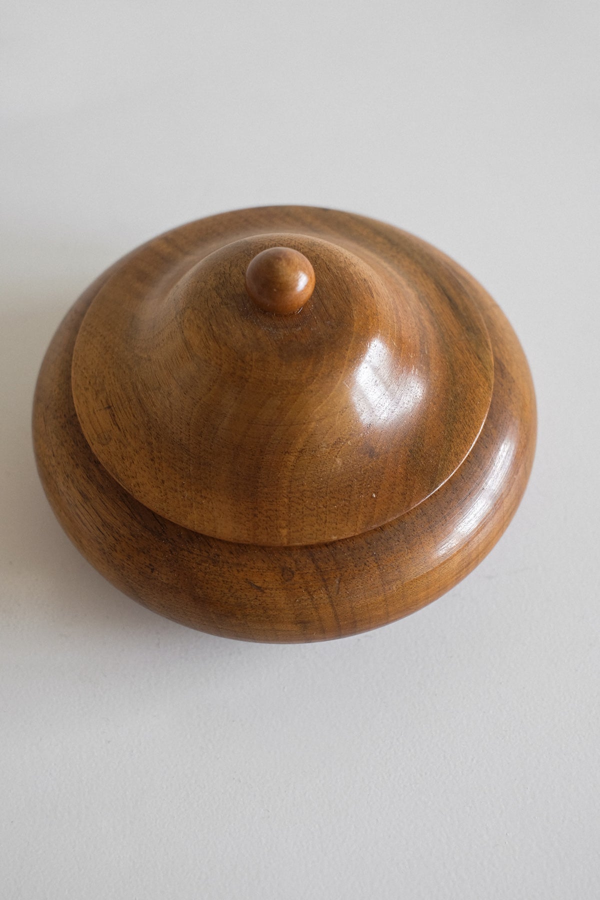 Handcrafted Wooden Lidded Bowl — lifestyle setting