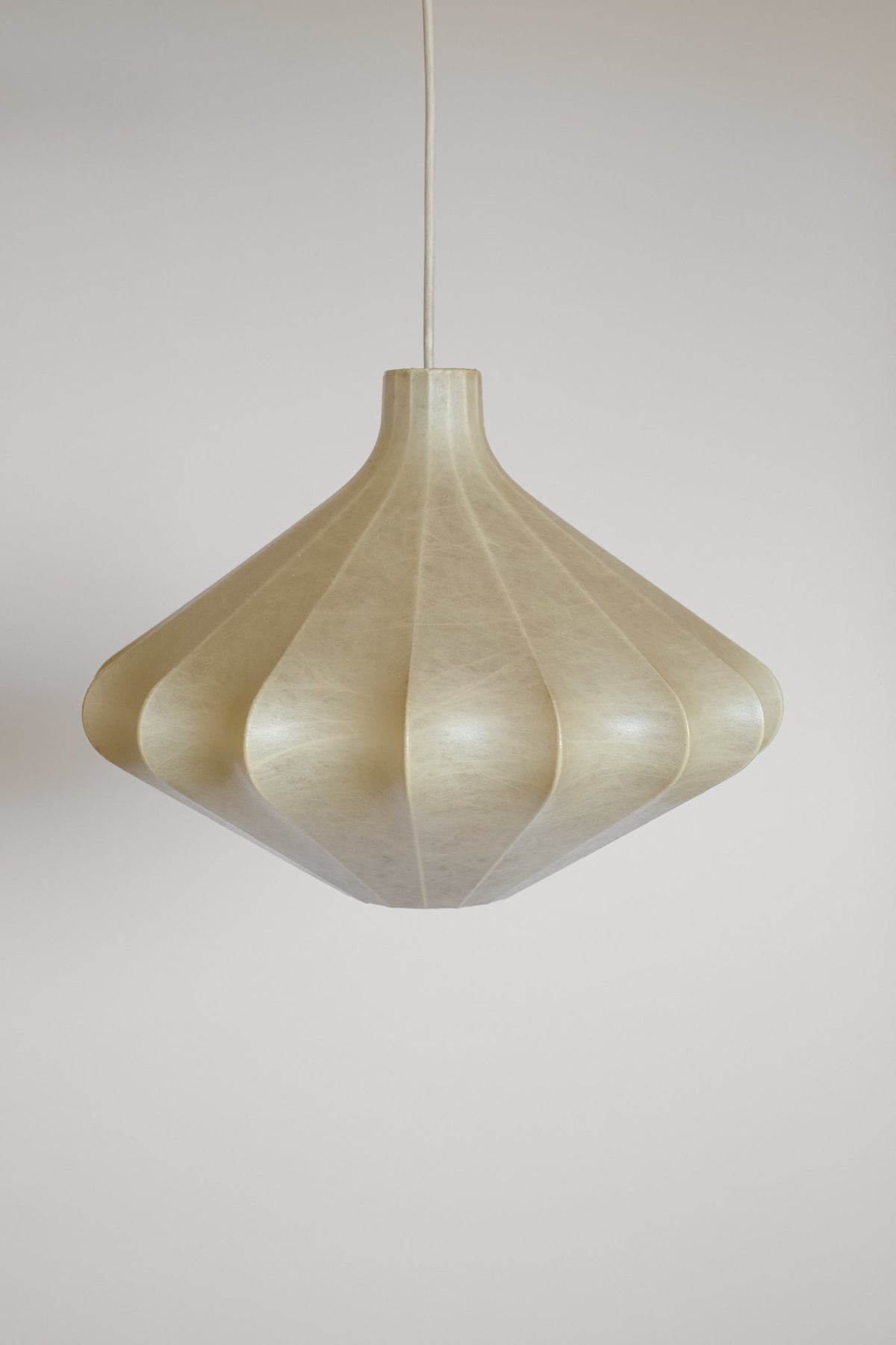 1960s Cocoon Pendant Lamp by Friedel Wauer for Goldkant — close-up