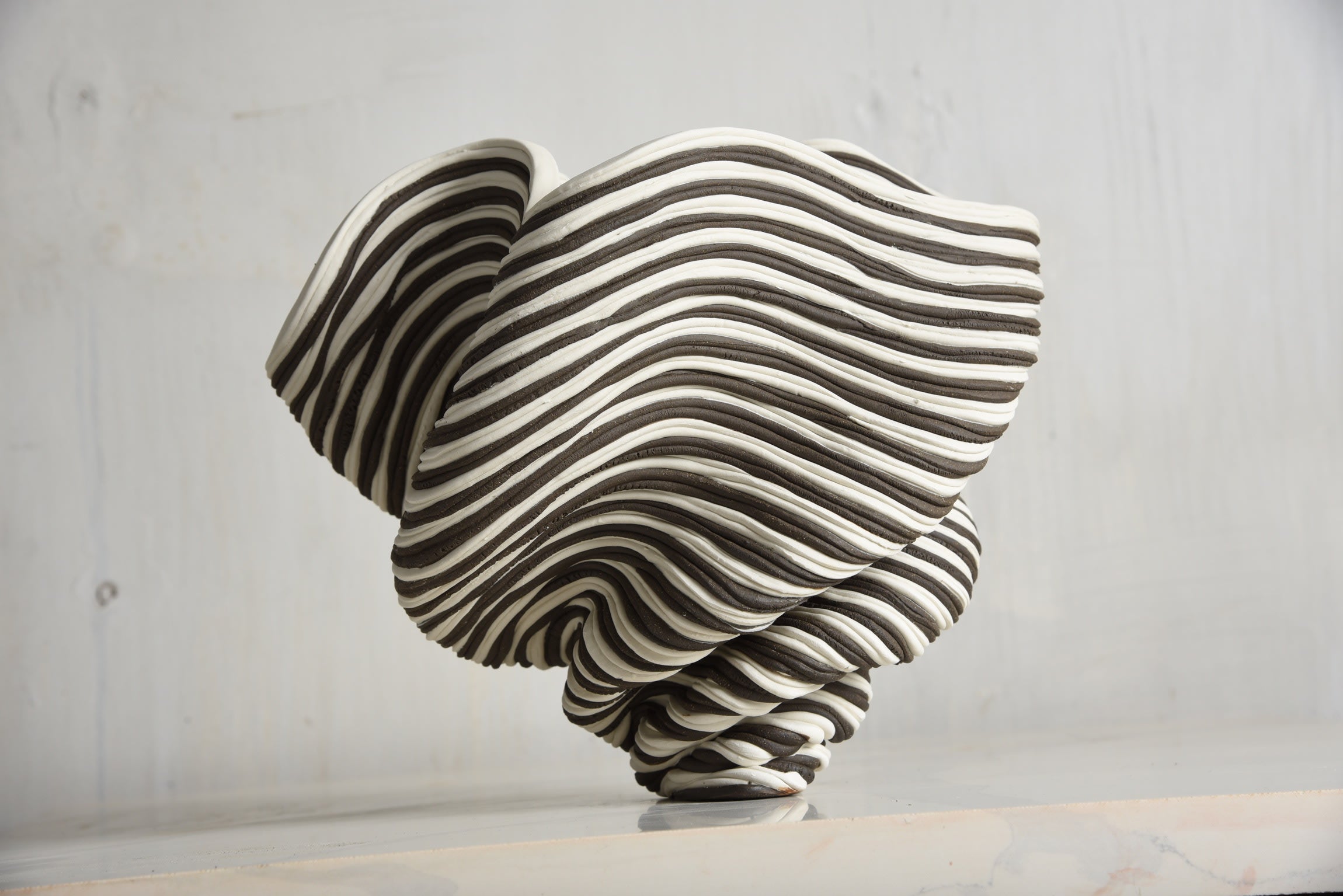 Black & White Flutter — lifestyle setting