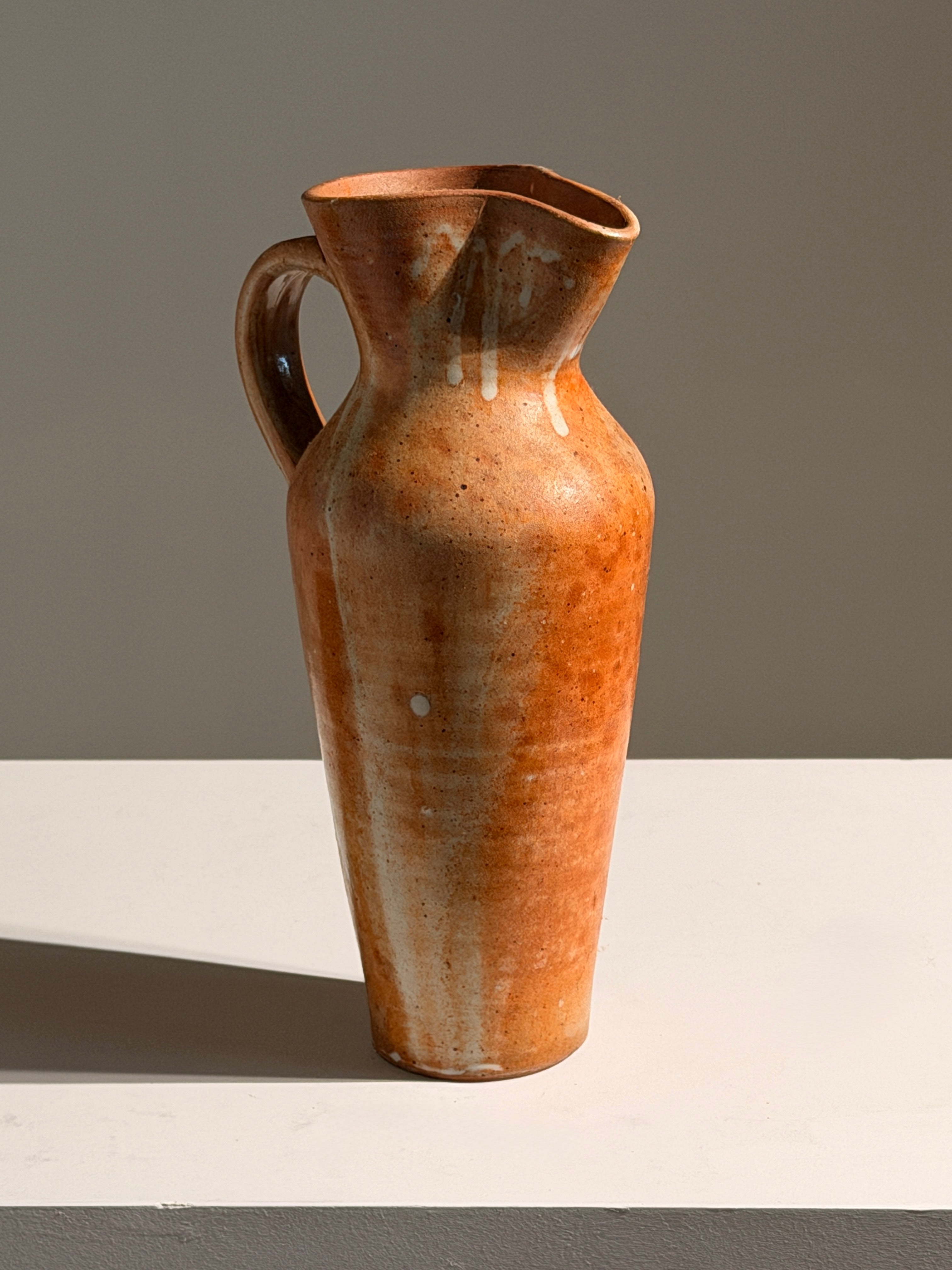 Ceramic pitcher, France, circa 1960 — detail view
