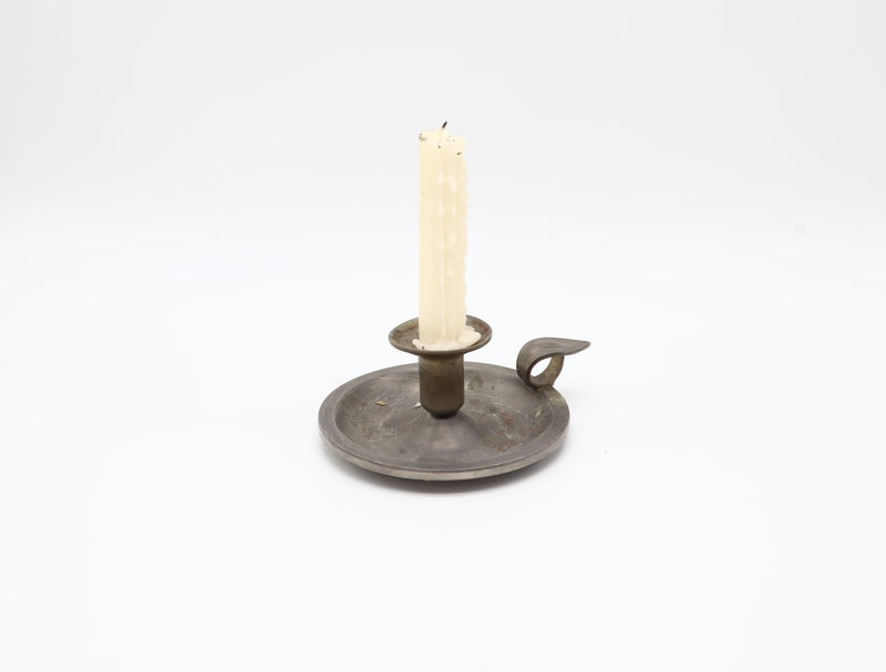 Pewter Chamberstick – France, 19th Century by Forma Finds | The Oblist
