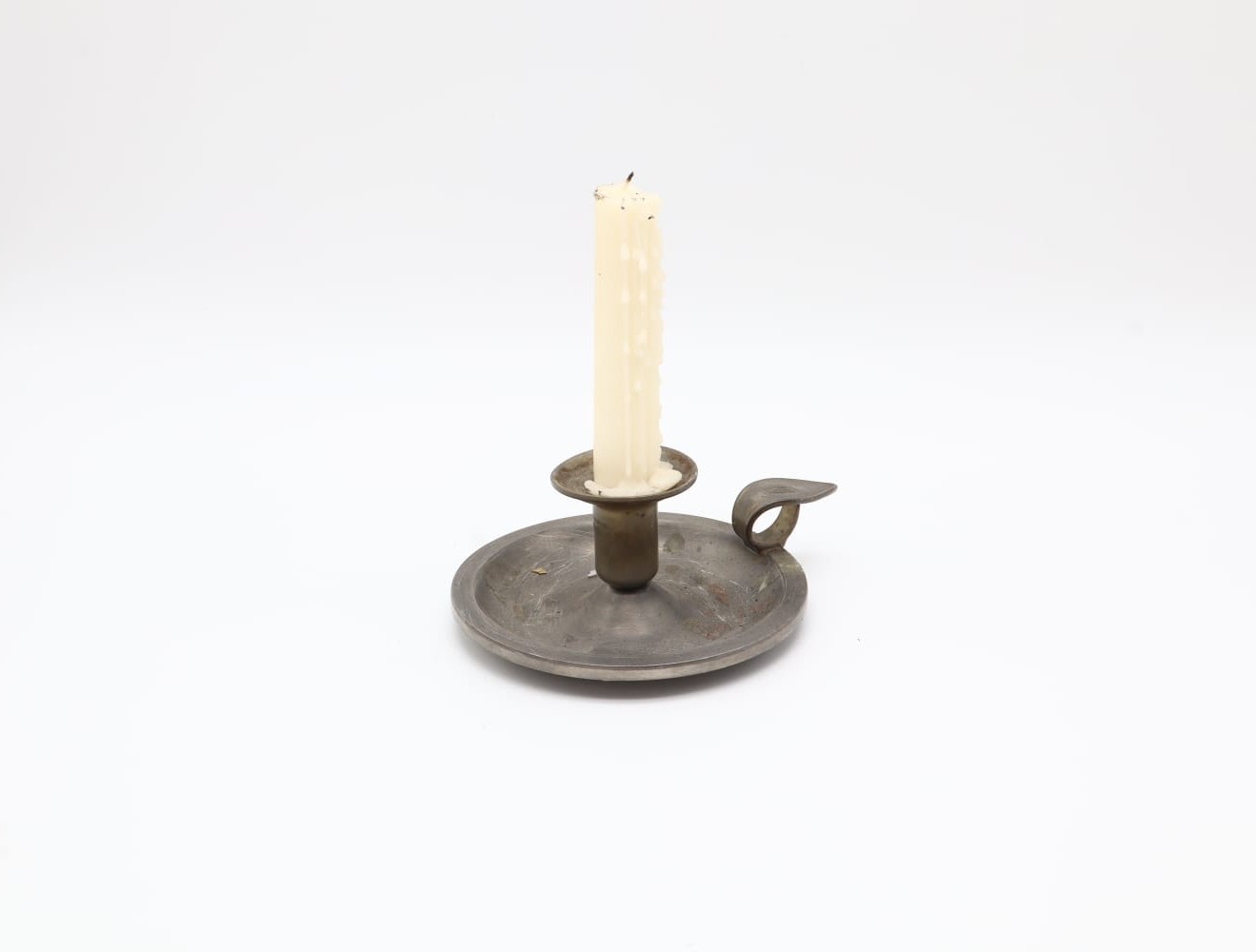 Pewter Chamberstick – France, 19th Century by Forma Finds | The Oblist