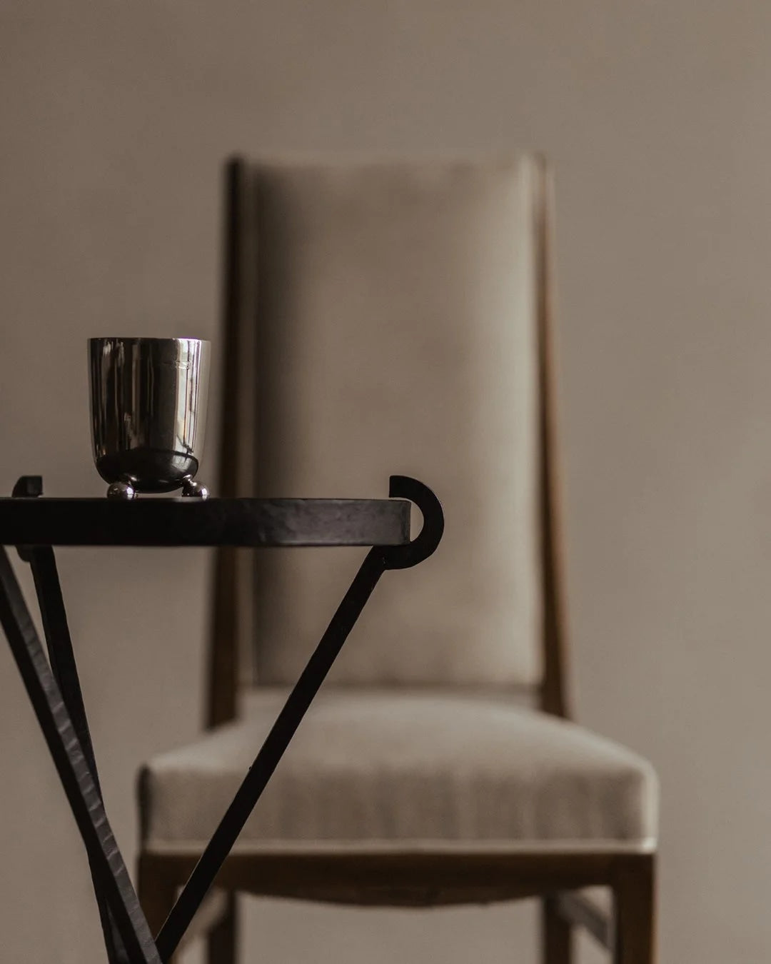 Wrought Iron Gueridon - Tripod