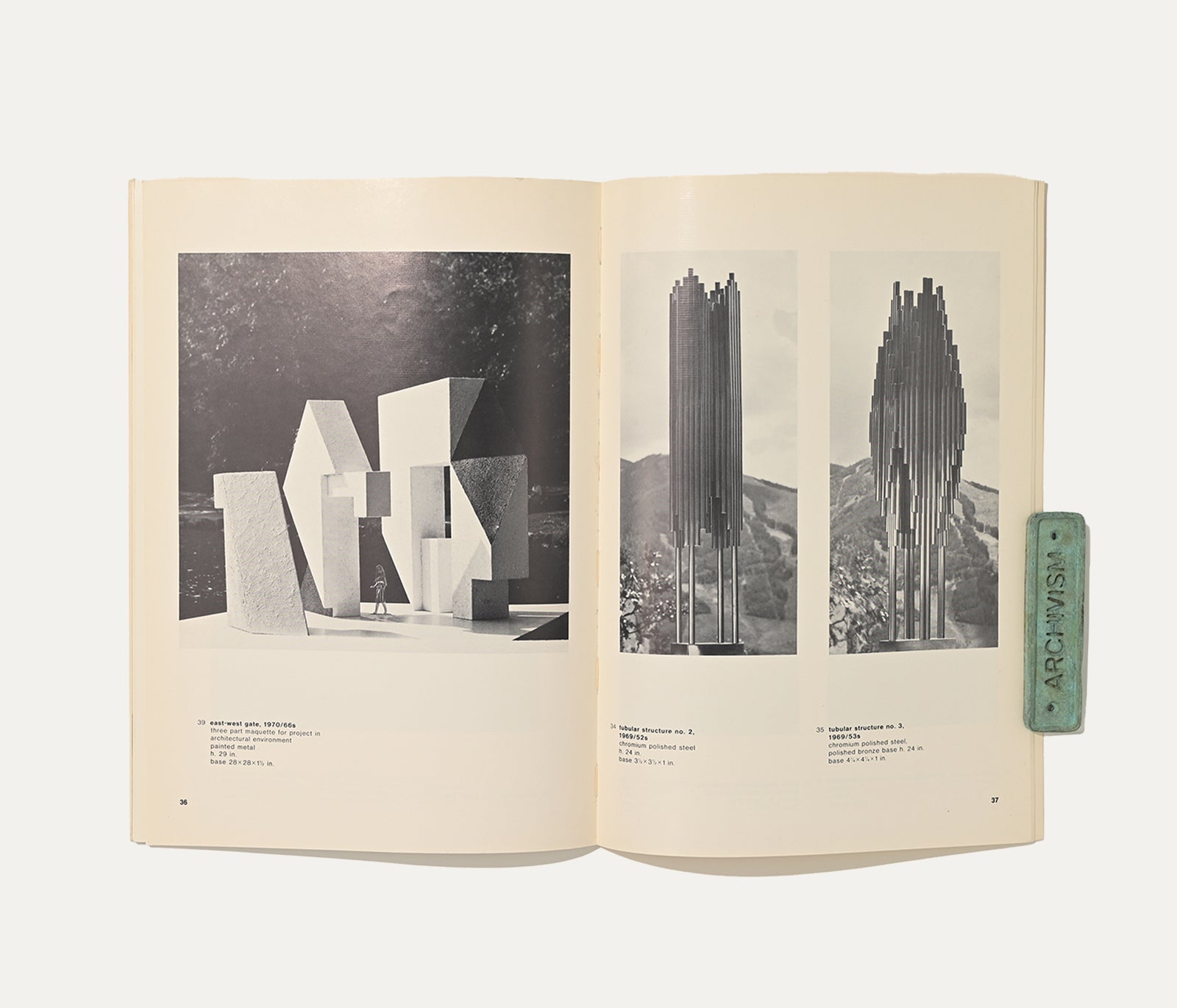 Herbert Bayer Recent Works, Marlborough Gallery, 1971 Art Book — side angle