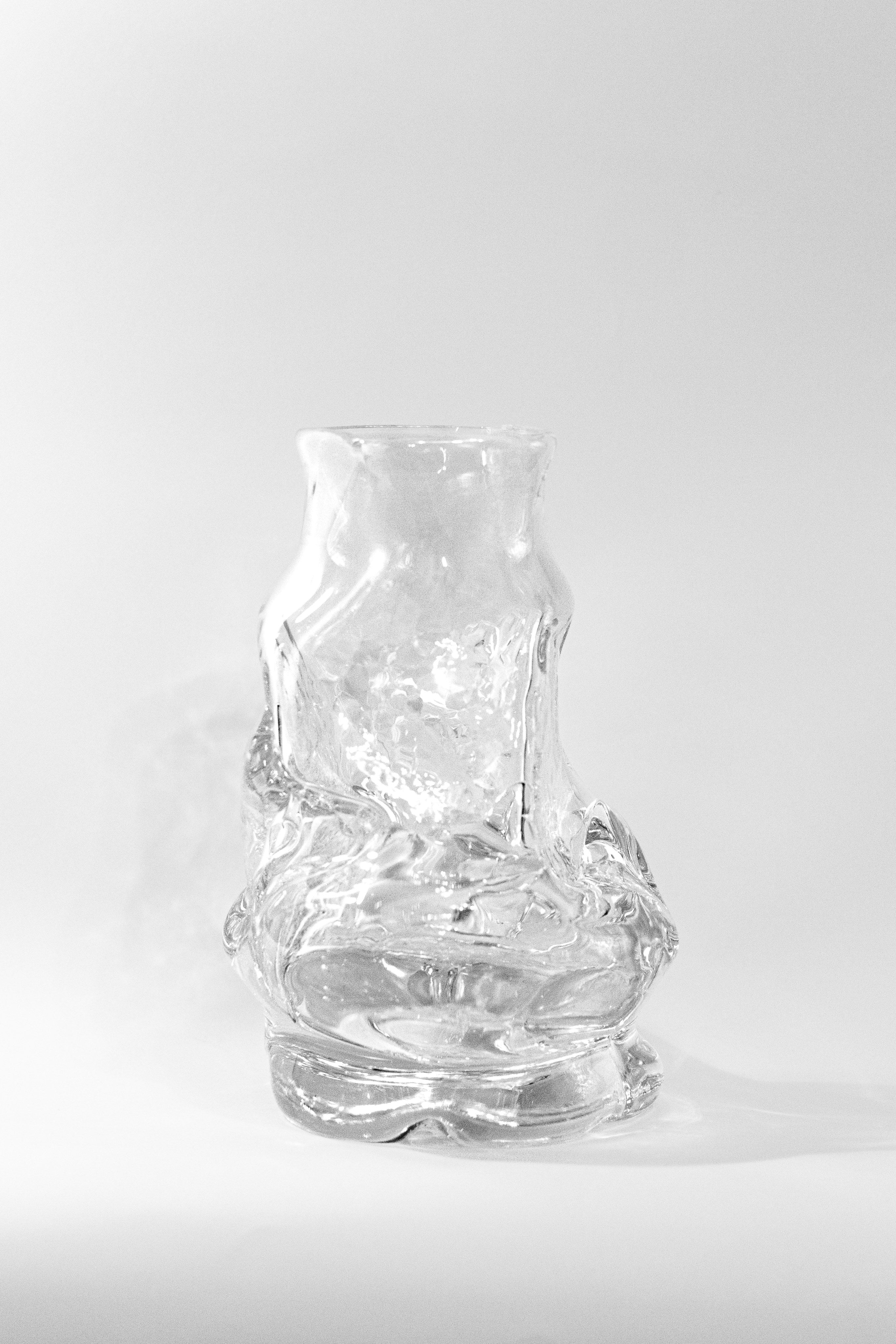 Organically Shaped Hand-blown Vase — side angle