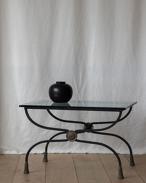 Curved Iron & Glass Coffee Table by aattic | The Oblist