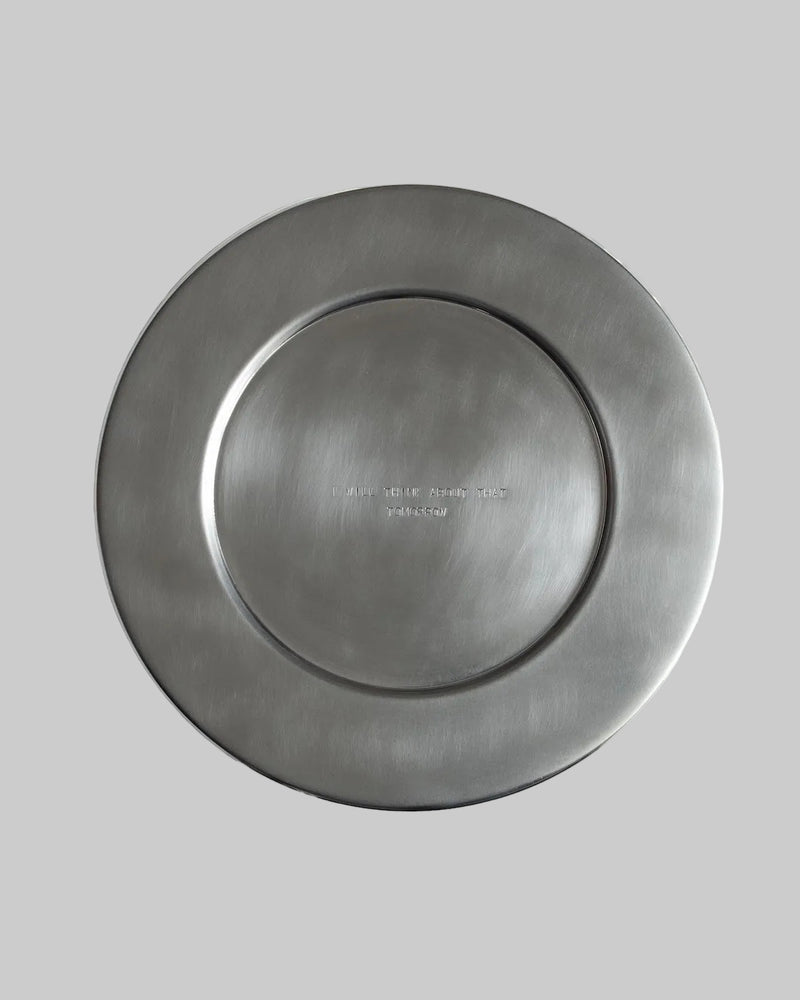 TRACES — Stainless Steel Plates — side angle