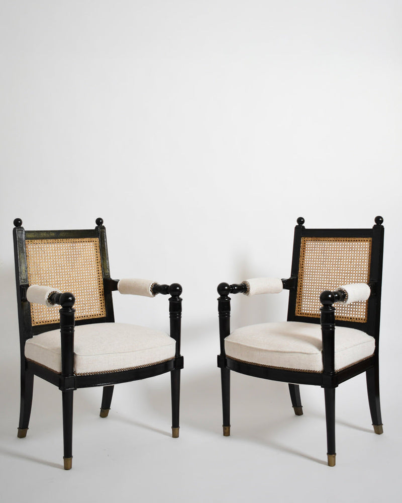 Pair of Jansen armchairs, 1970s by Barracuda Interiors | The Oblist